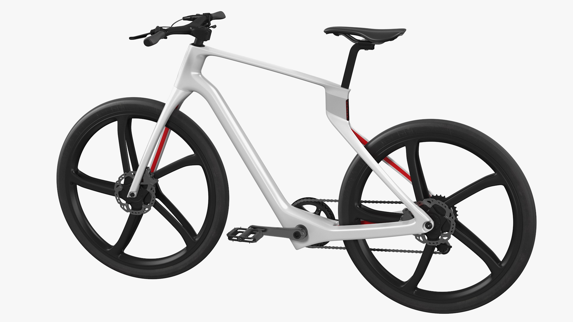 3D Carbon Electric Road Bike White