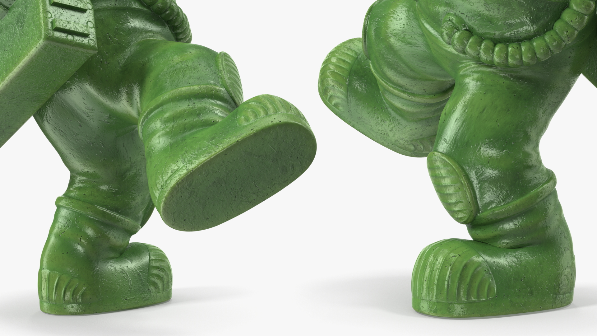 3D Astronaut Toy Character Green Rigged