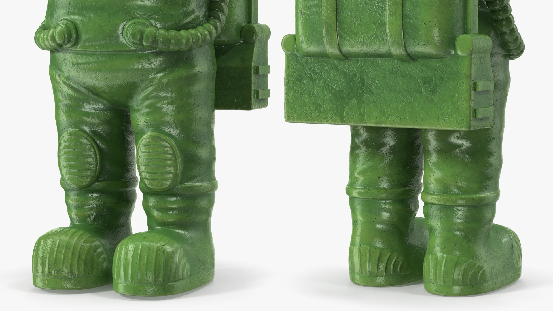 3D Astronaut Toy Character Green Rigged