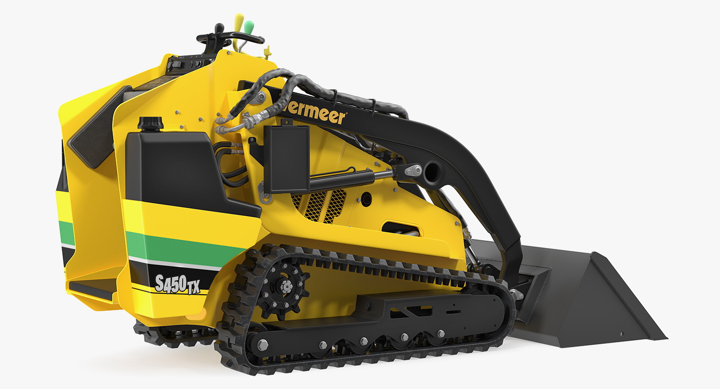 3D model Mini Skid Steer Loader Vermeer S450TX Clean Rigged