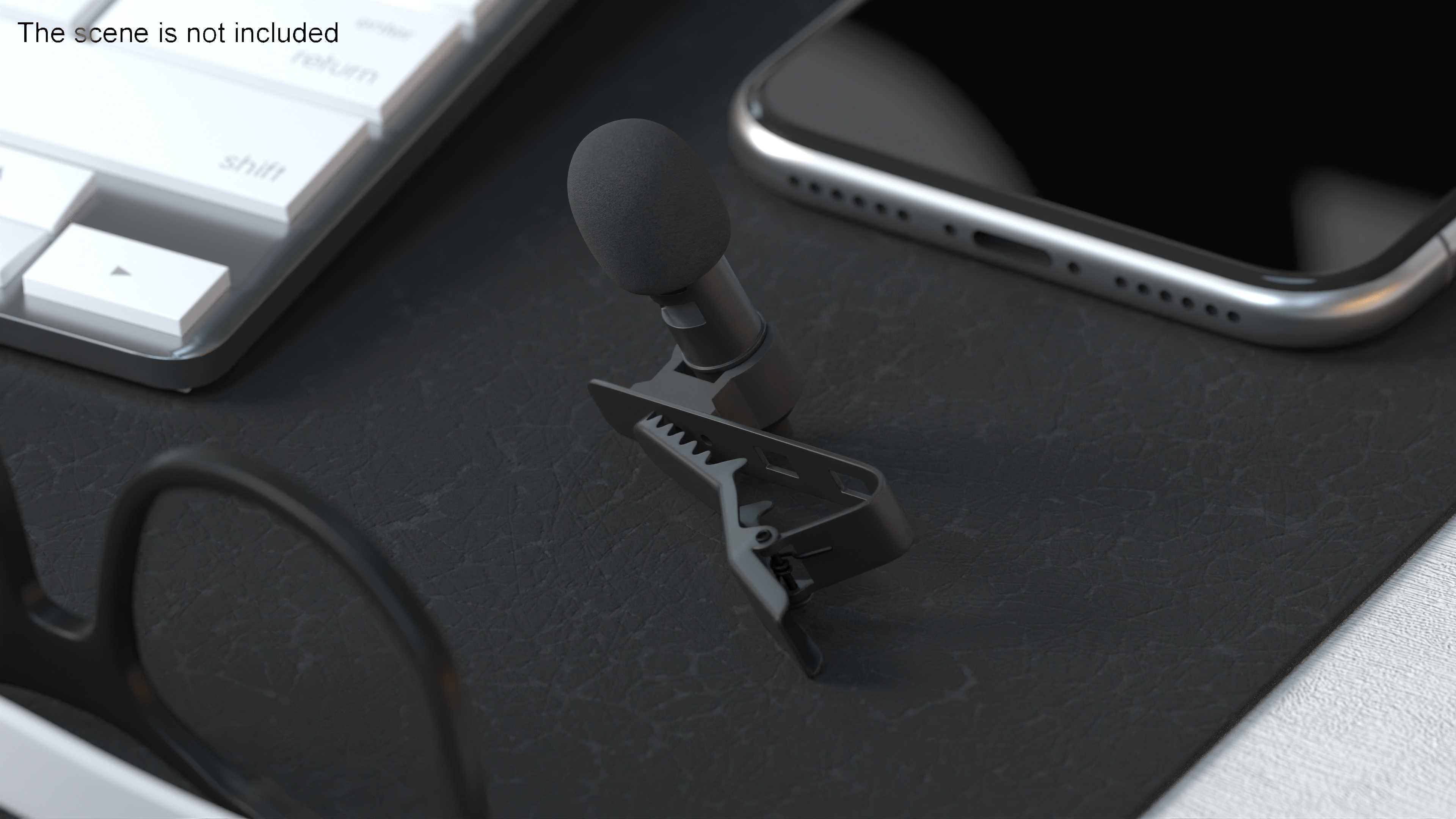 3D Lavalier Lapel Clip On Microphone model