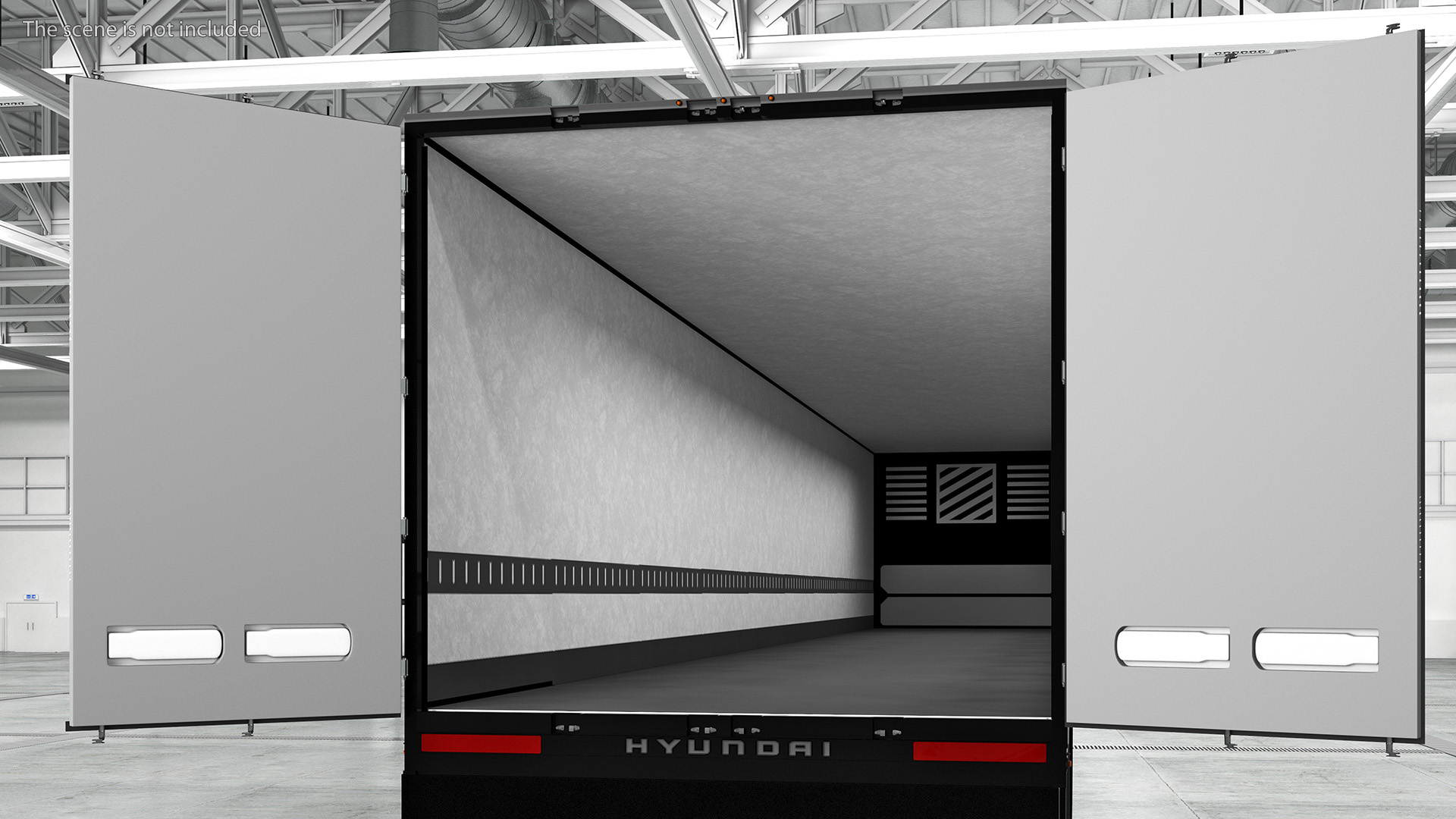 Futuristic Trailer Concept Rigged for Cinema 4D 3D