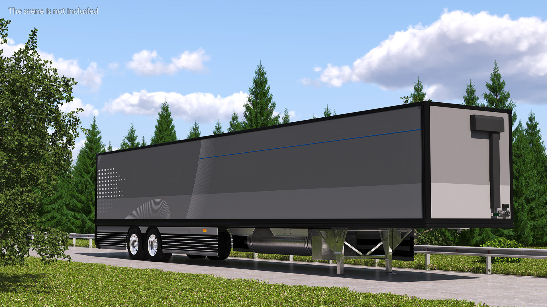 Futuristic Trailer Concept Rigged for Cinema 4D 3D