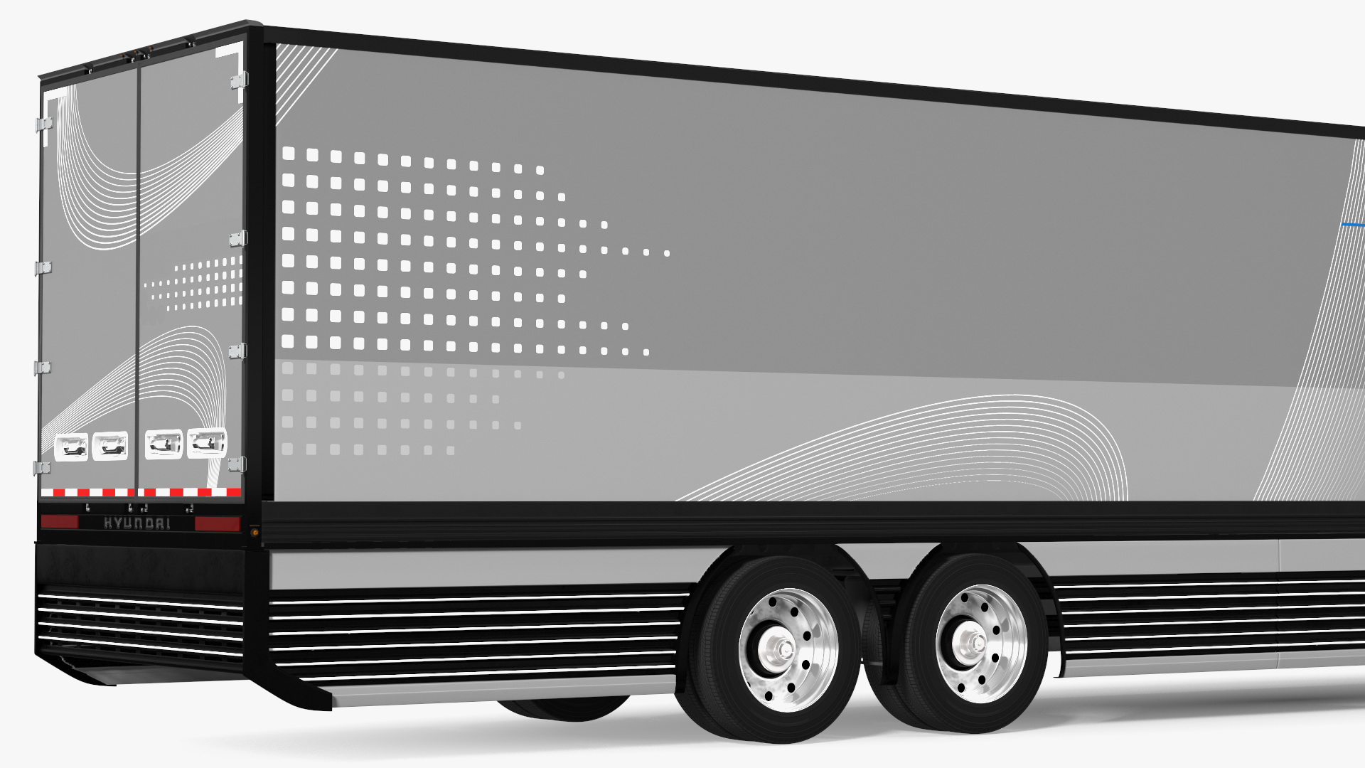 Futuristic Trailer Concept Rigged for Cinema 4D 3D