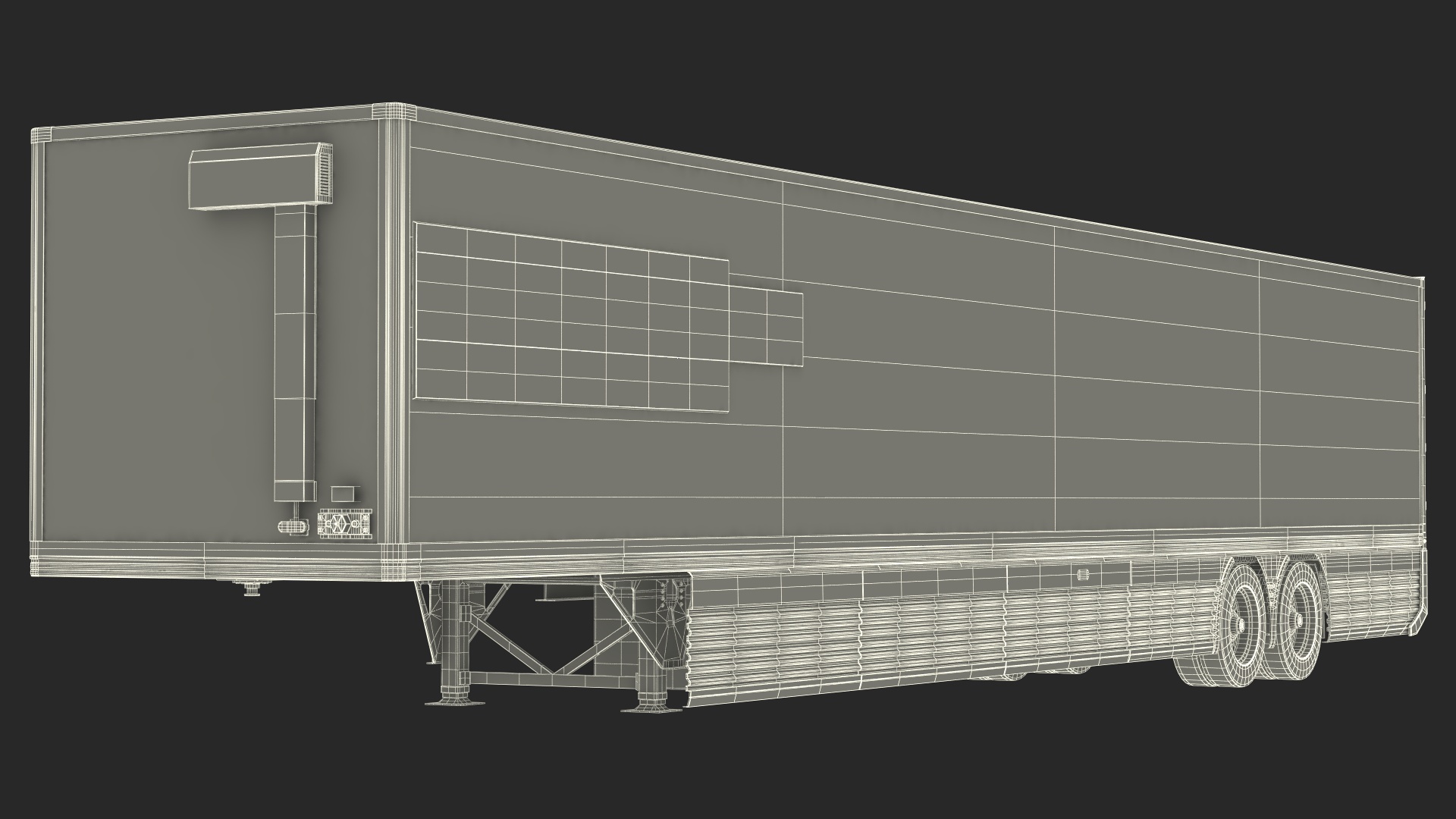 Futuristic Trailer Concept Rigged for Cinema 4D 3D
