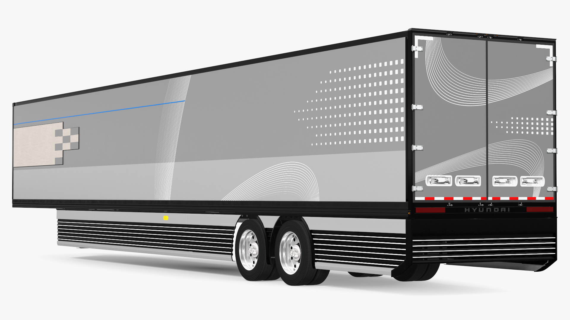 Futuristic Trailer Concept Rigged for Cinema 4D 3D