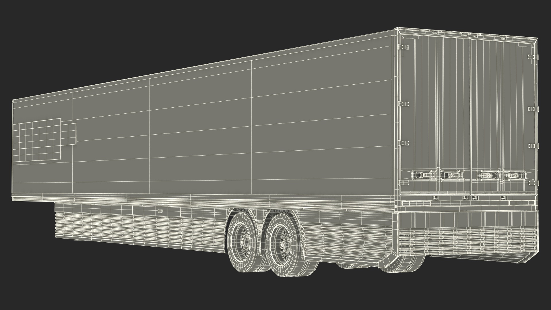 Futuristic Trailer Concept Rigged for Cinema 4D 3D