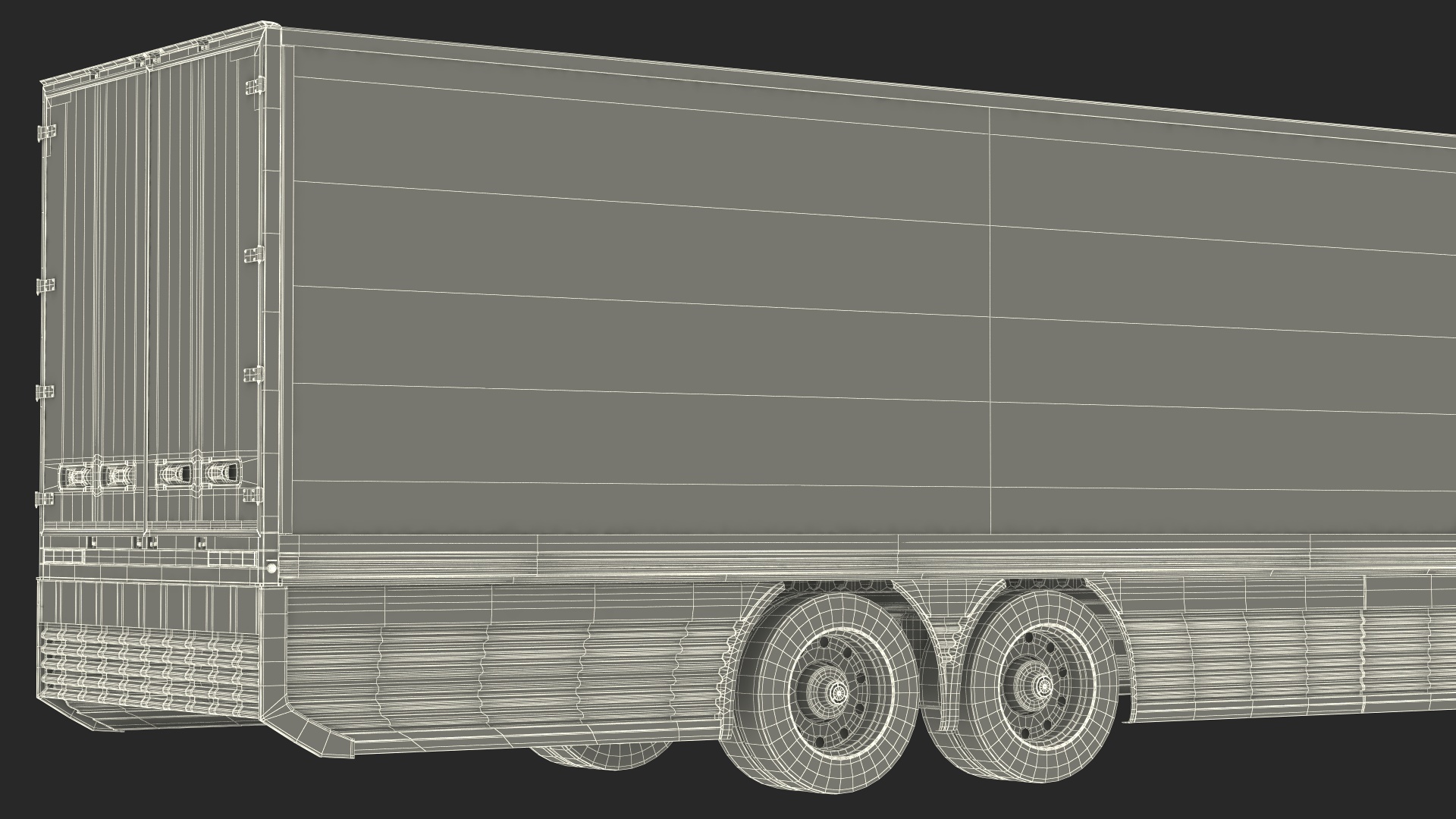 Futuristic Trailer Concept Rigged for Cinema 4D 3D