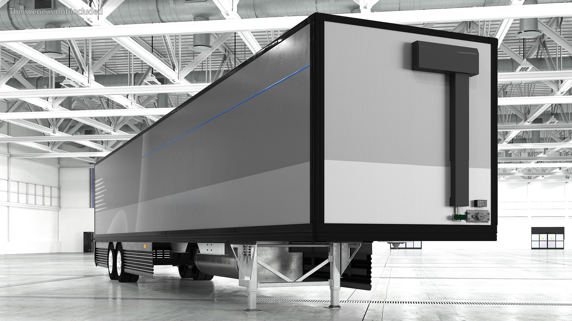 Futuristic Trailer Concept Rigged for Cinema 4D 3D