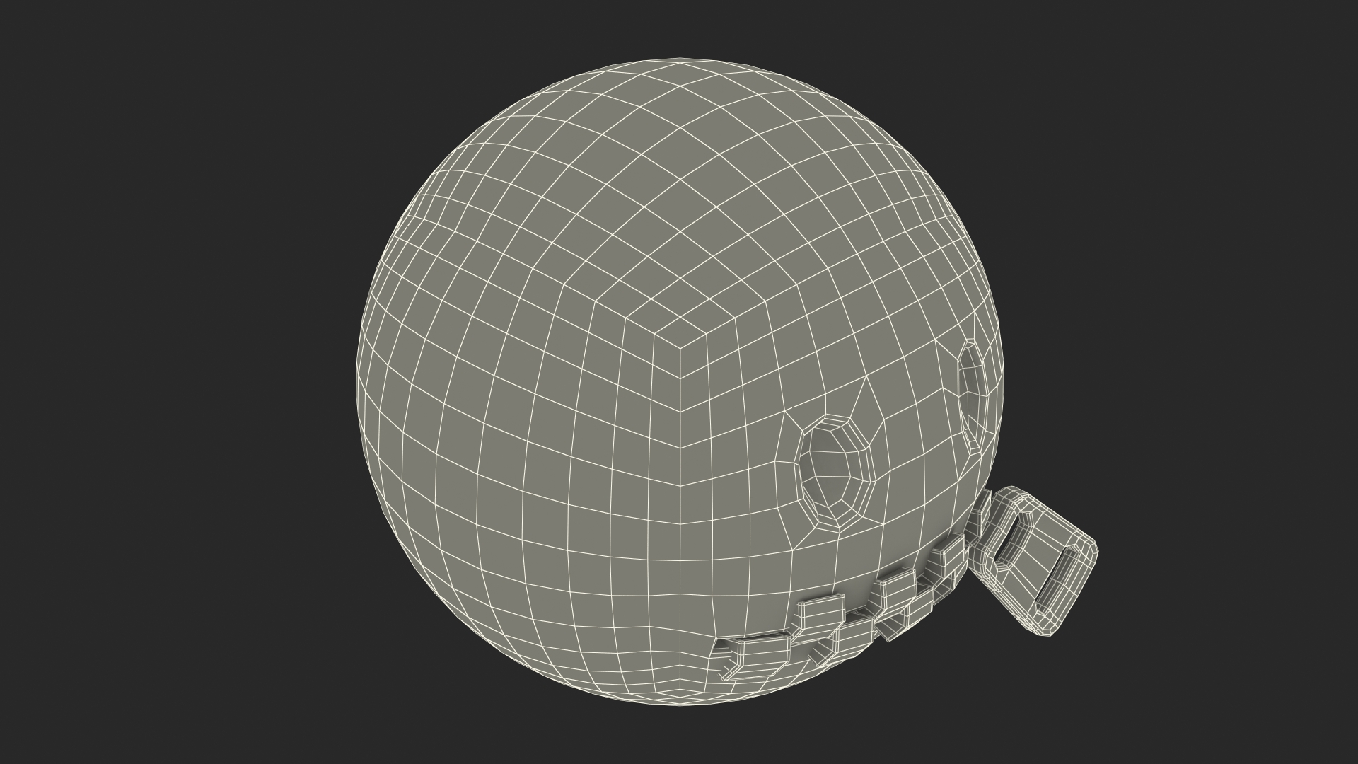 3D Zipper Mouth Emoji model