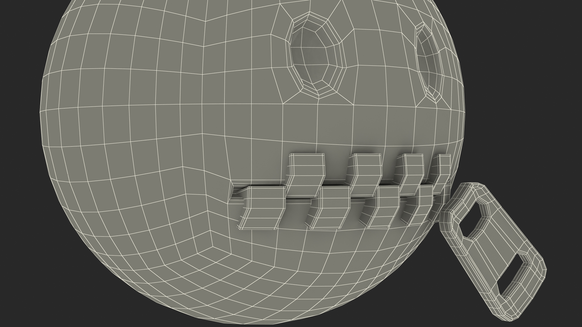 3D Zipper Mouth Emoji model