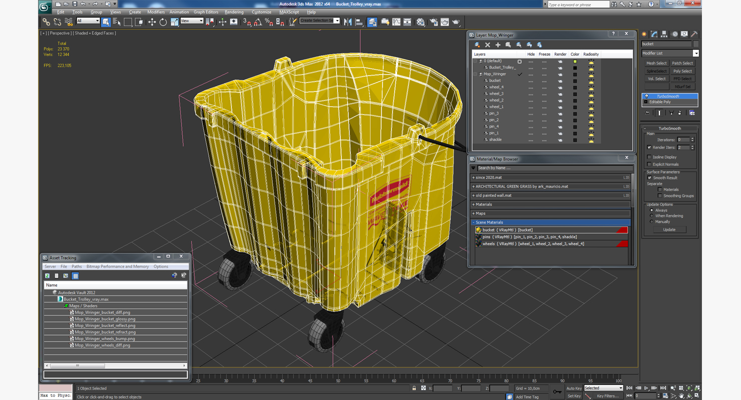 Bucket Trolley 3D model