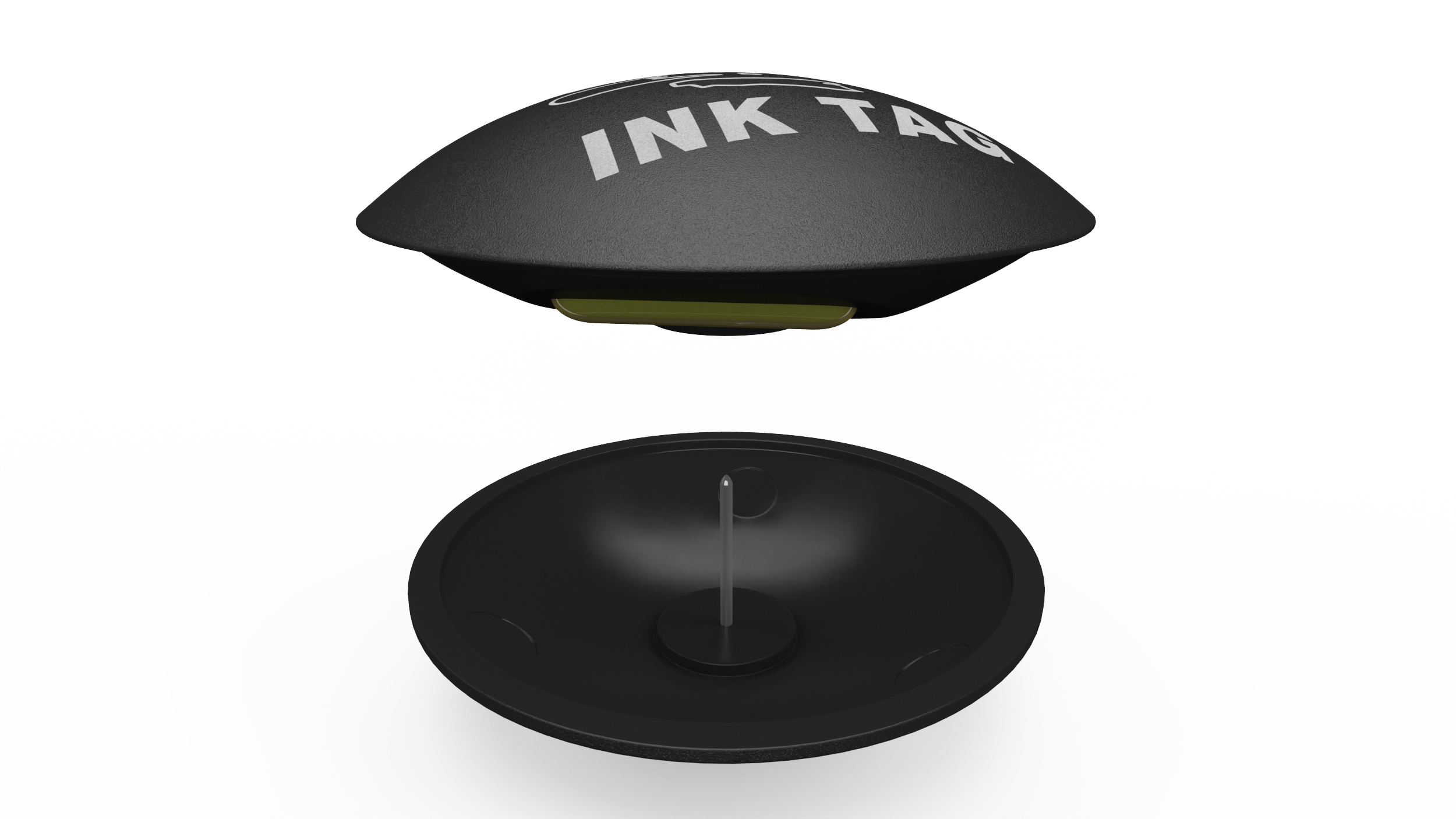 Anti-theft Ink Tag Black 3D model