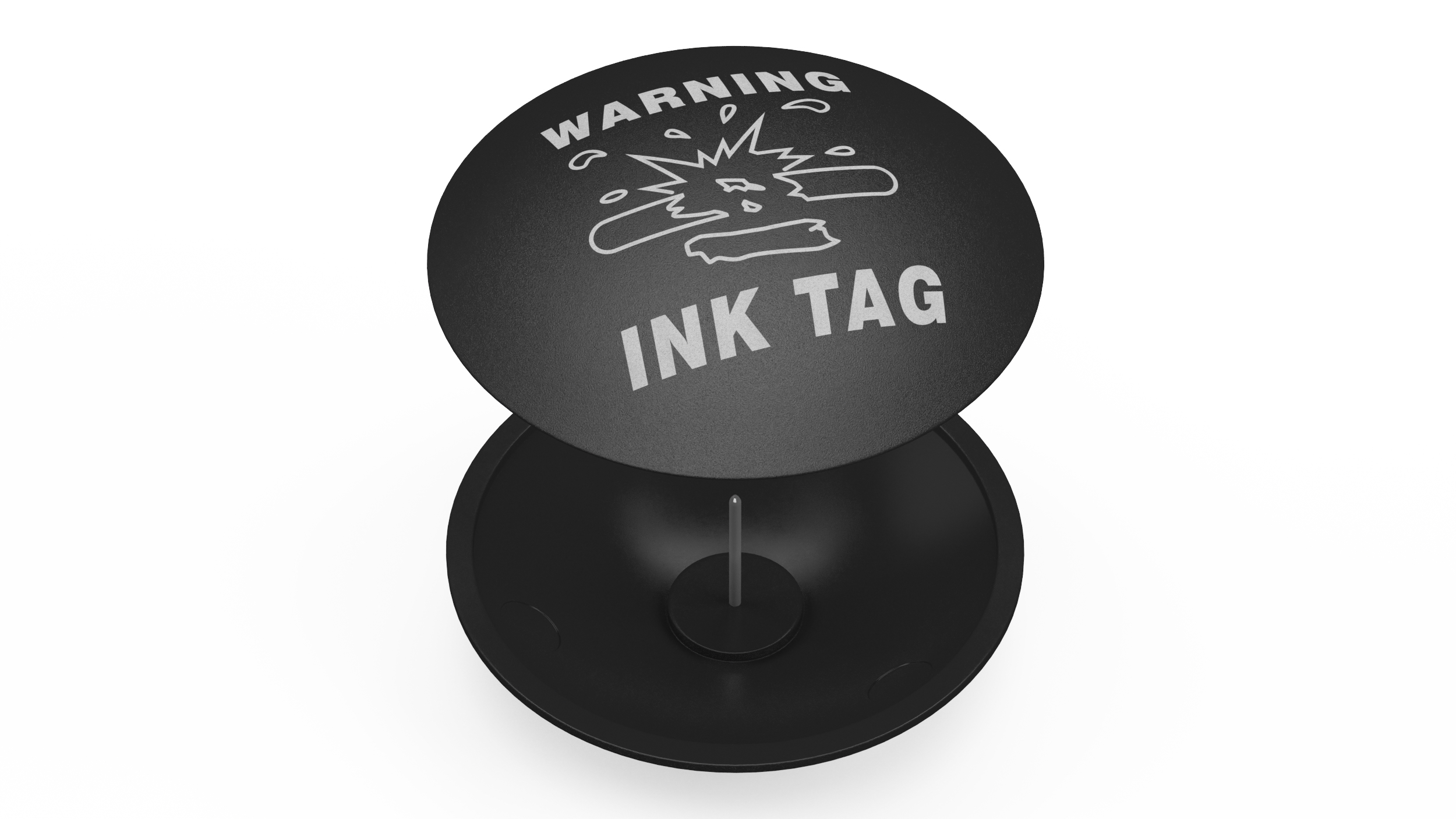 Anti-theft Ink Tag Black 3D model