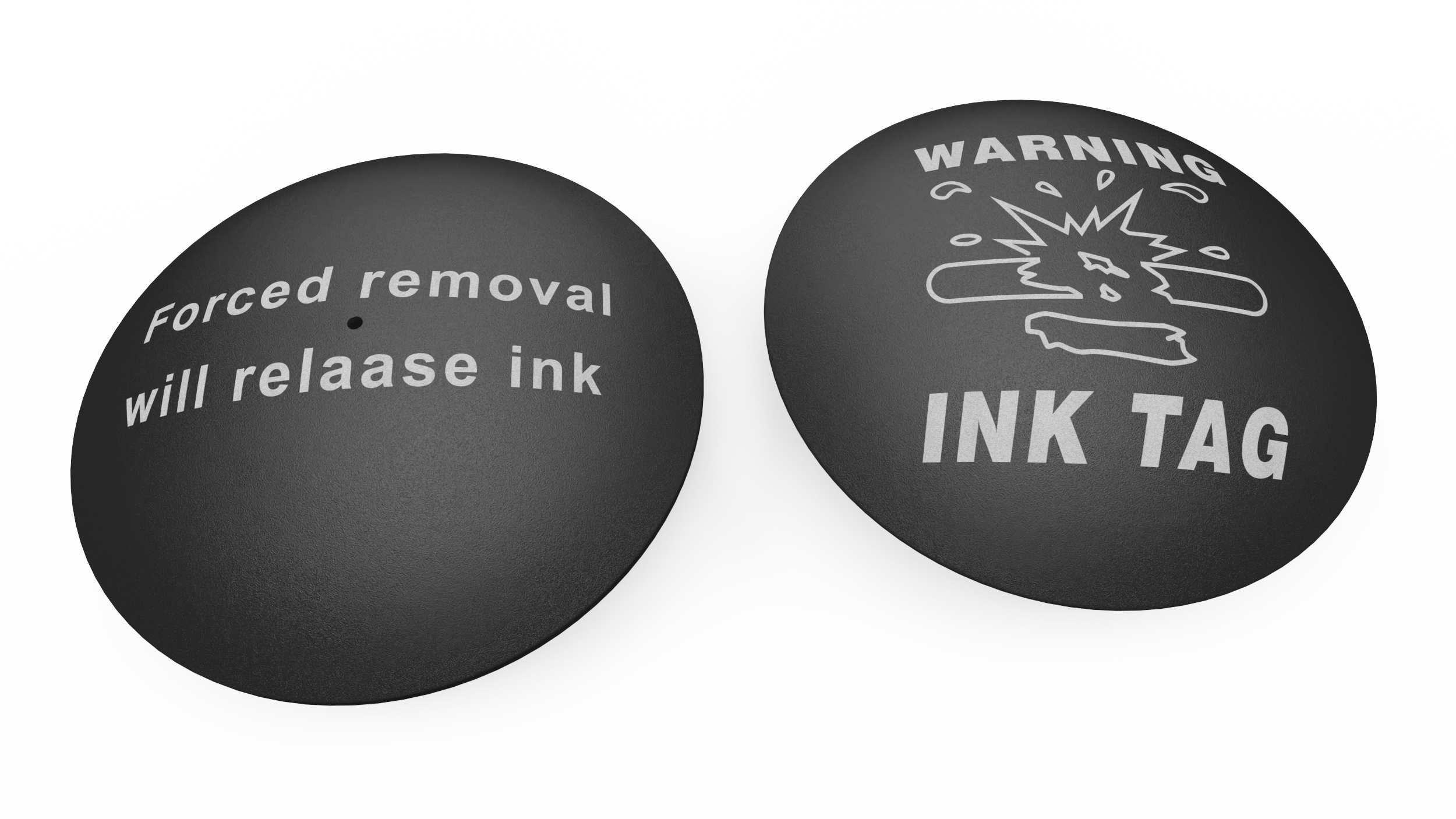 Anti-theft Ink Tag Black 3D model