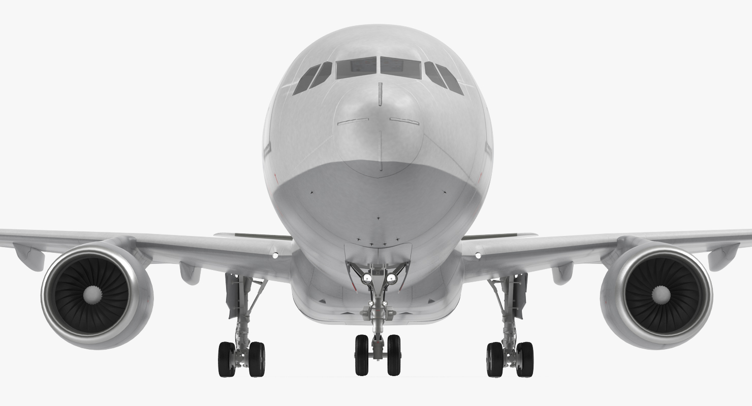 3D Jet Airliner Airbus A330 300 Generic Rigged model