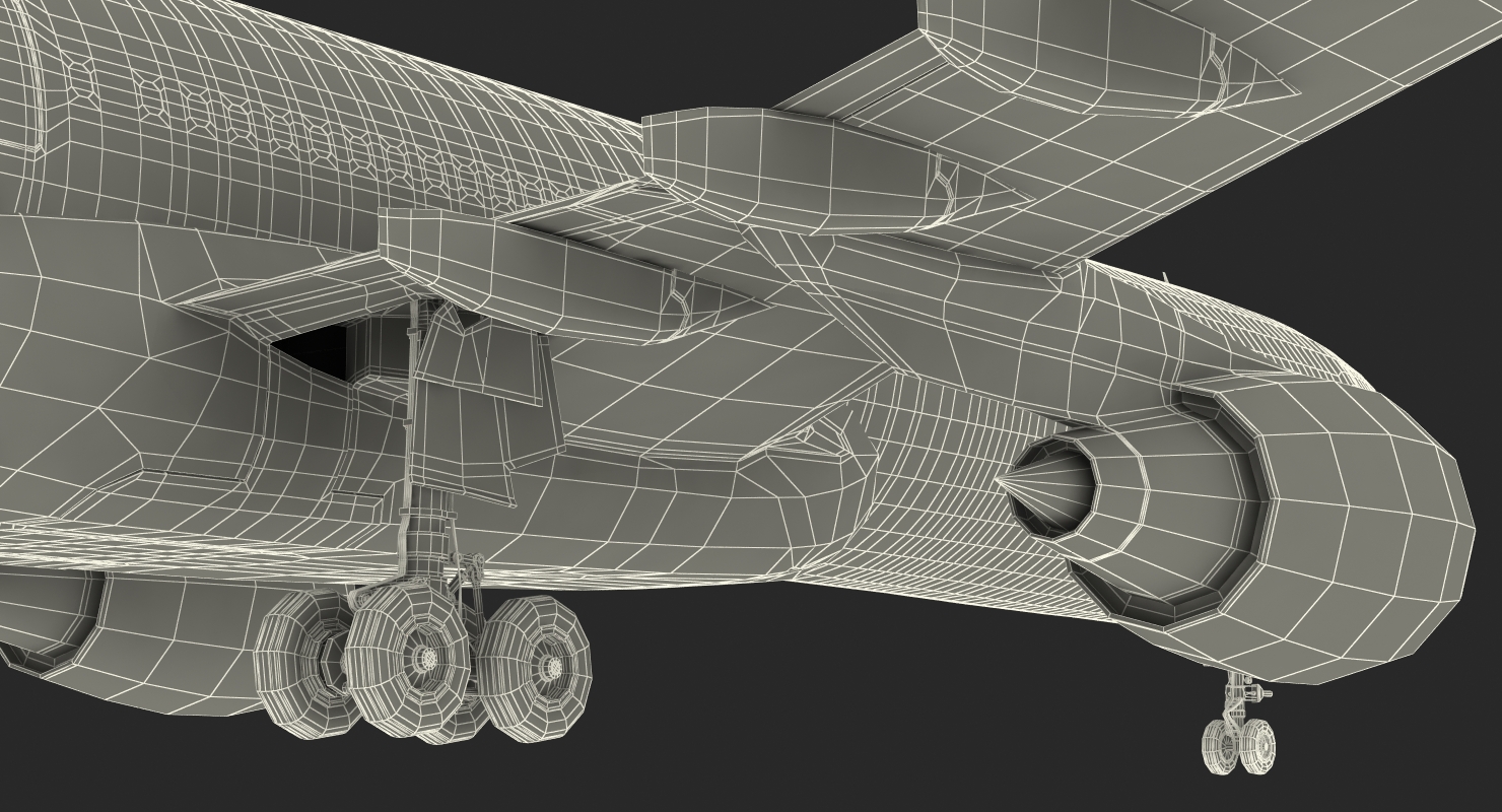 3D Jet Airliner Airbus A330 300 Generic Rigged model