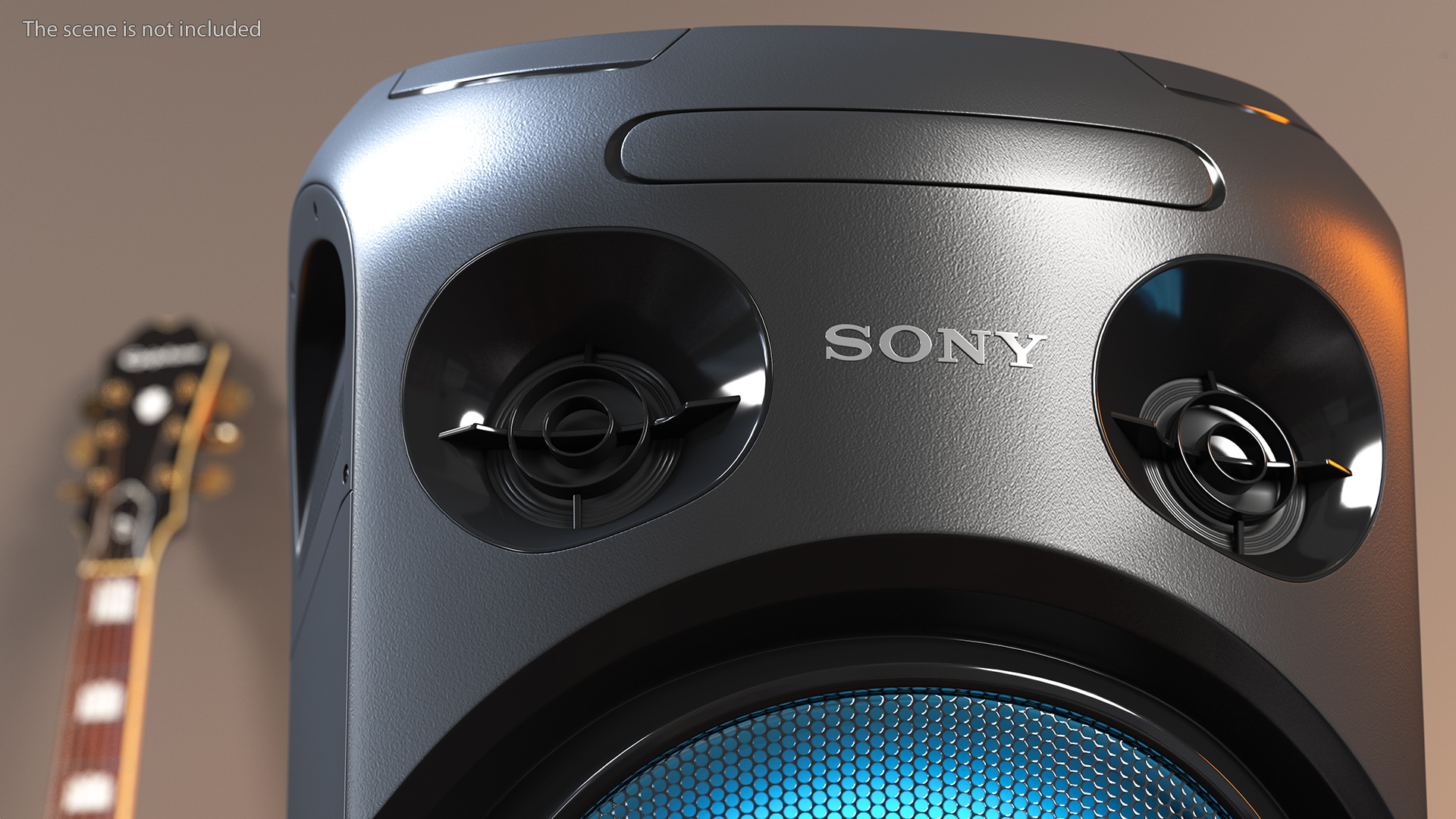 3D model Sony V21 High Power Audio System ON