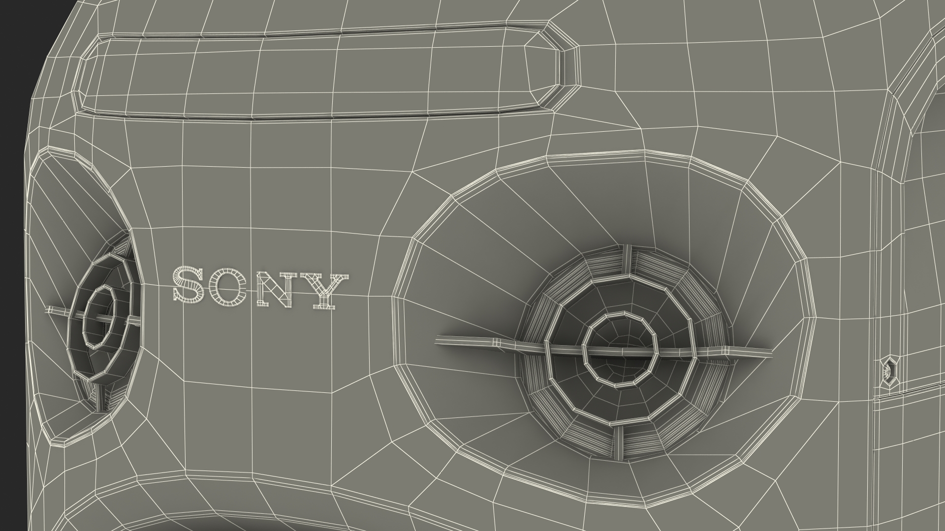 3D model Sony V21 High Power Audio System ON