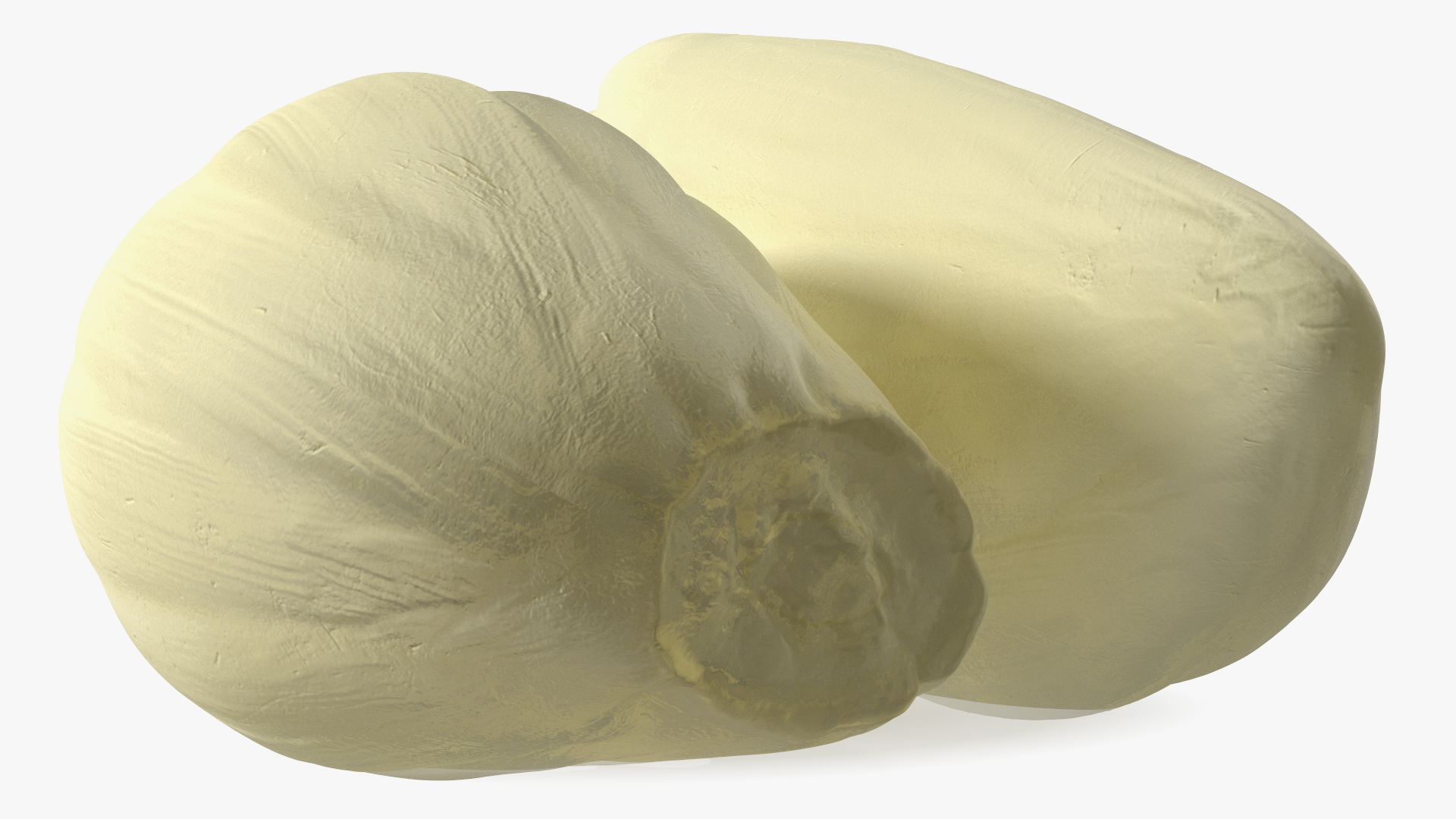 3D Fresh Peeled Garlic Cloves