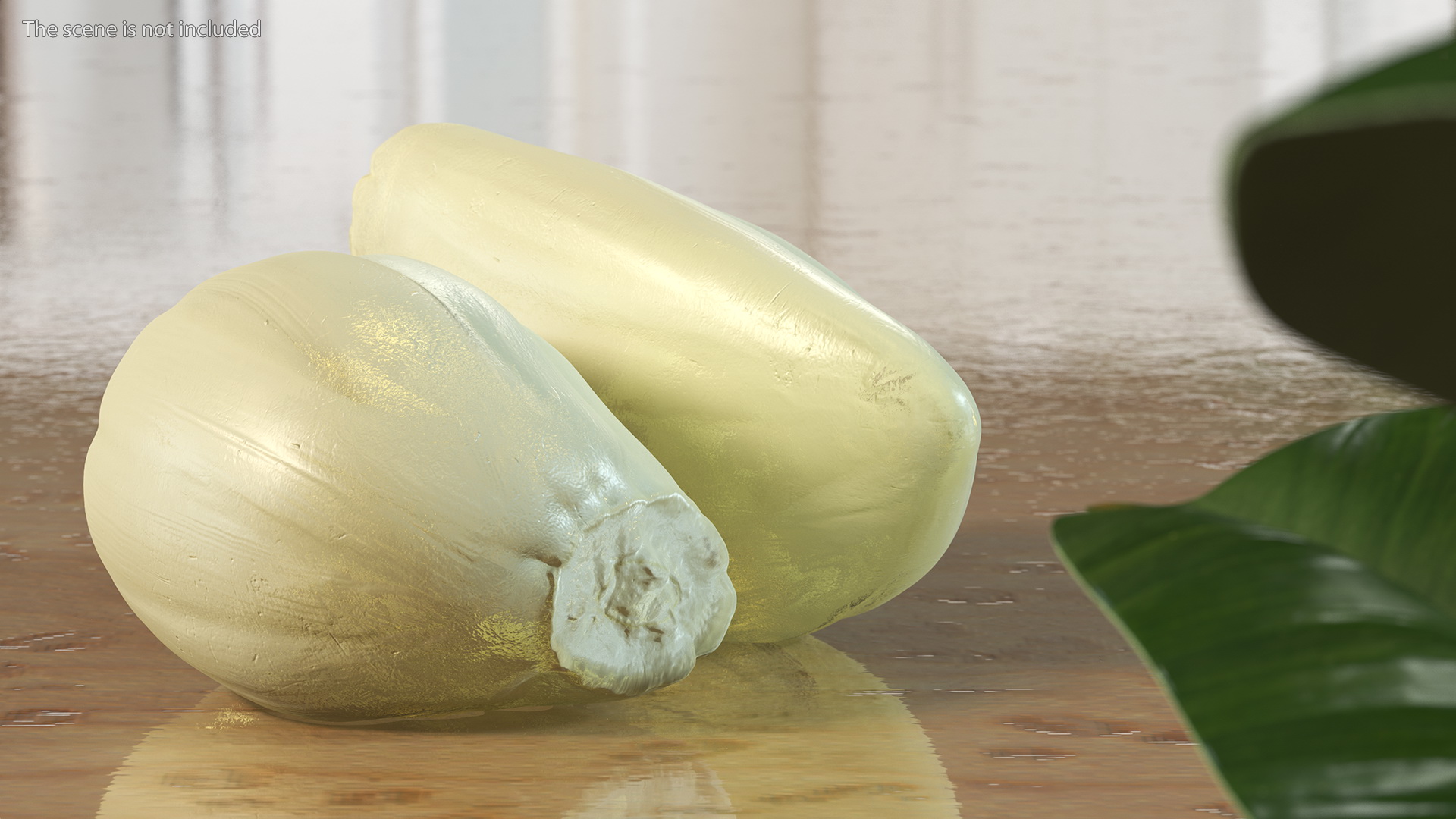 3D Fresh Peeled Garlic Cloves