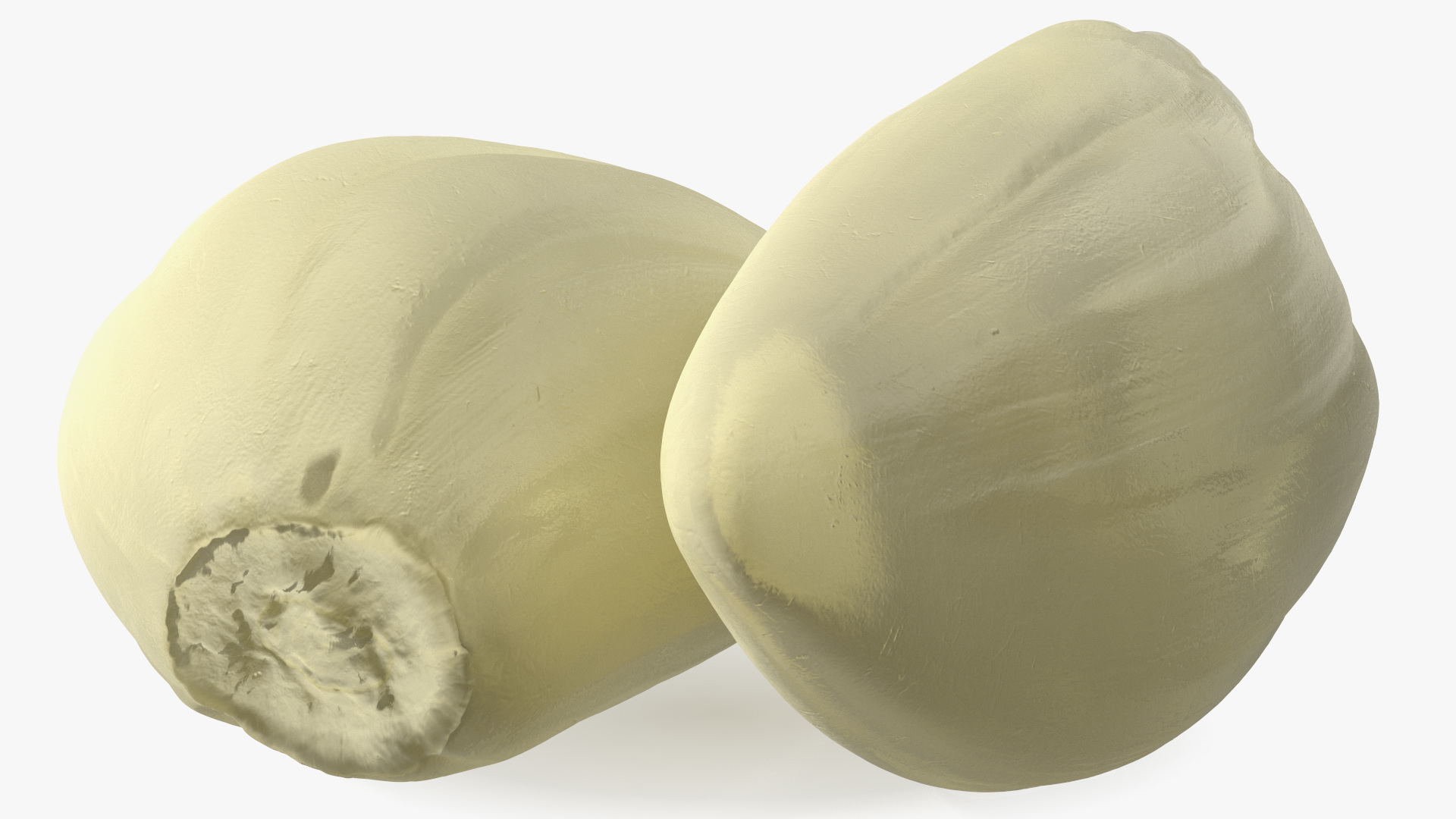 3D Fresh Peeled Garlic Cloves