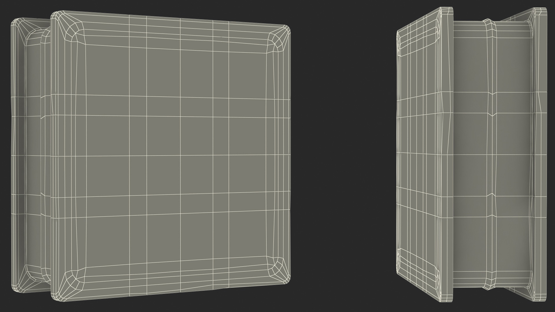 3D Quadra Glass Block Blue model