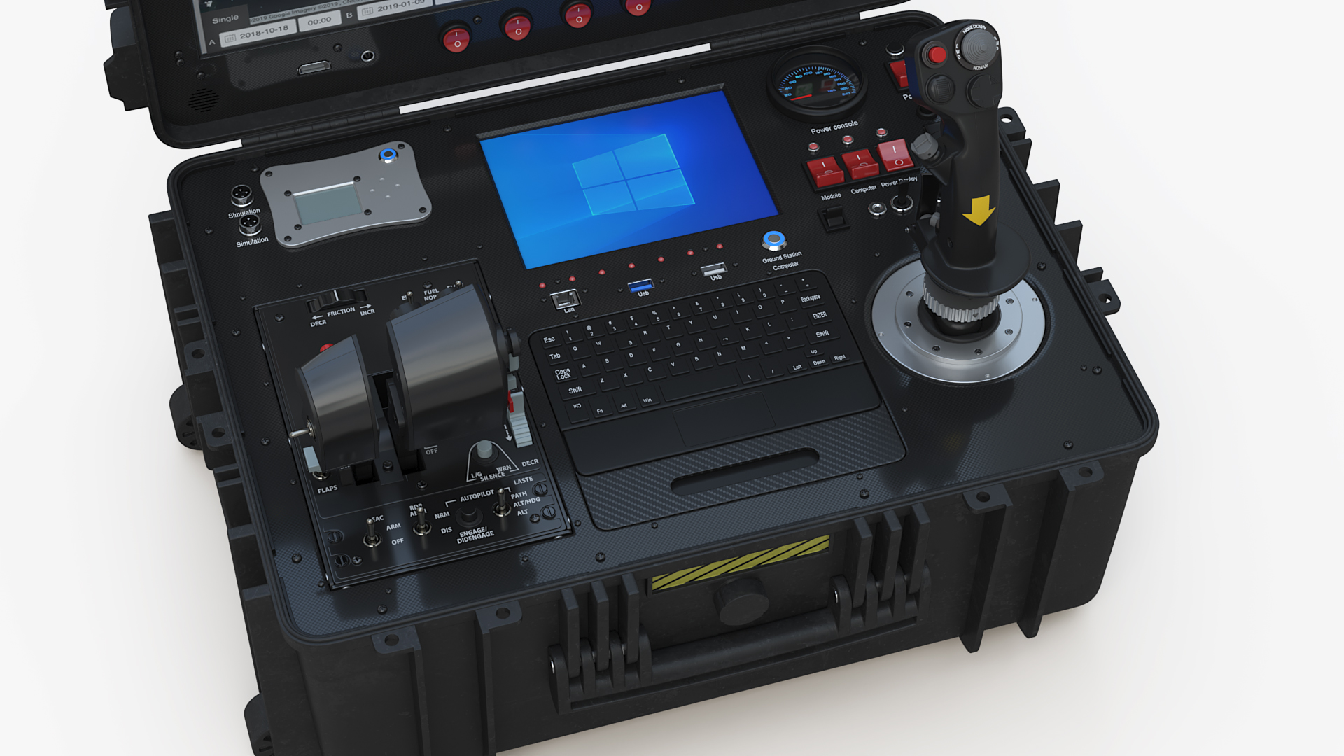 3D model UAV Control Station with Drone