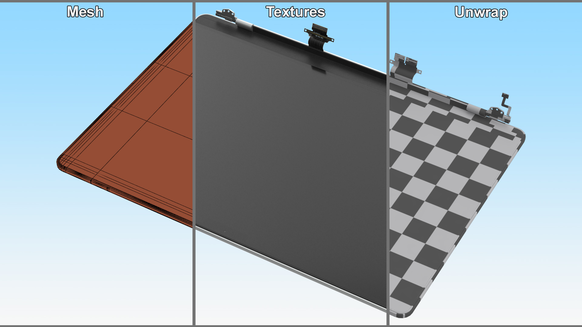 3D LCD Display Assembly MacBook Pro 14 M2 model
