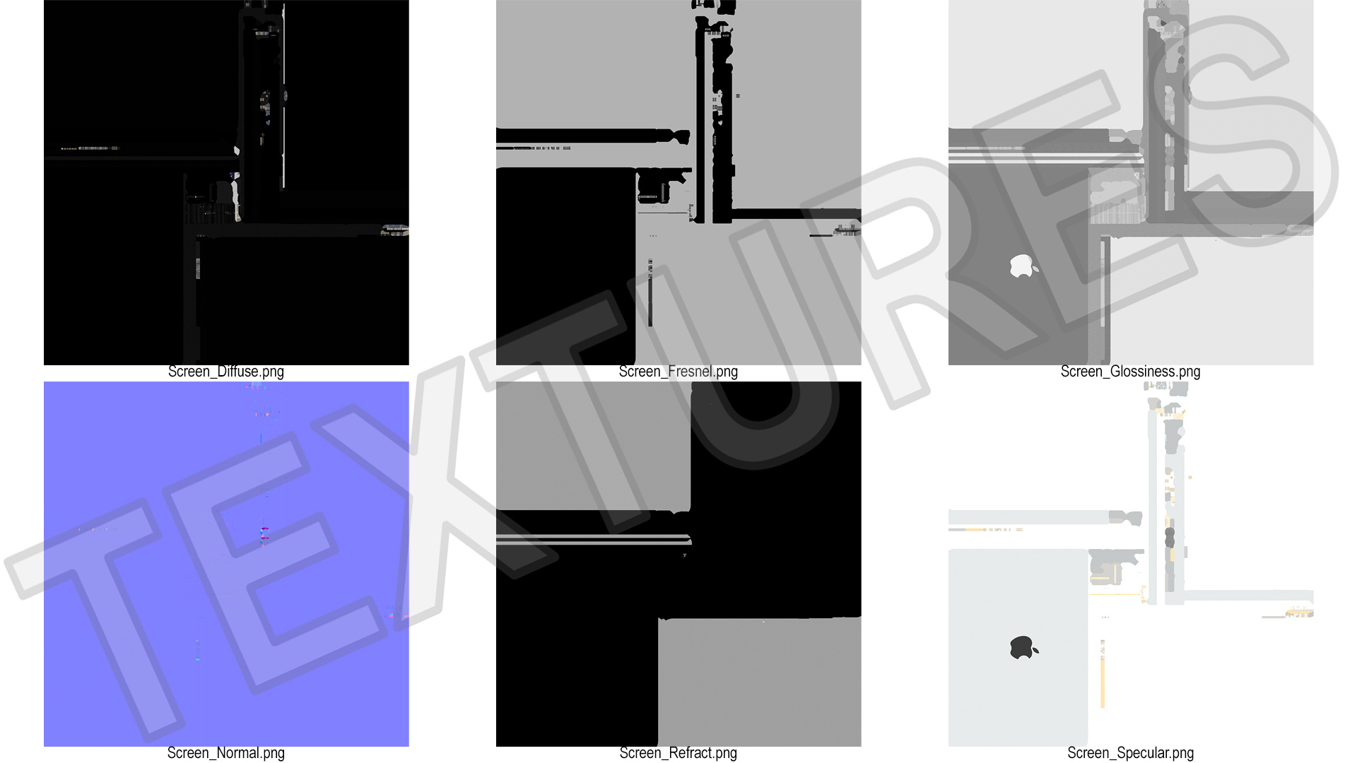 3D LCD Display Assembly MacBook Pro 14 M2 model