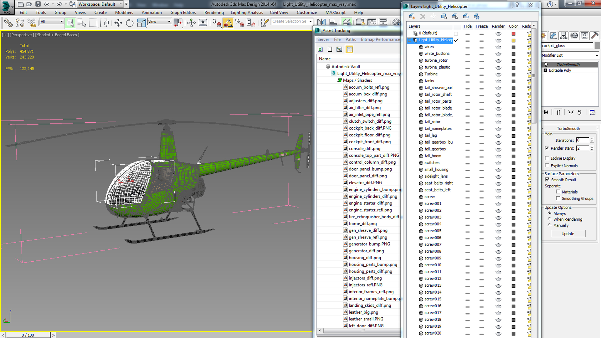 Light Utility Helicopter 3D model
