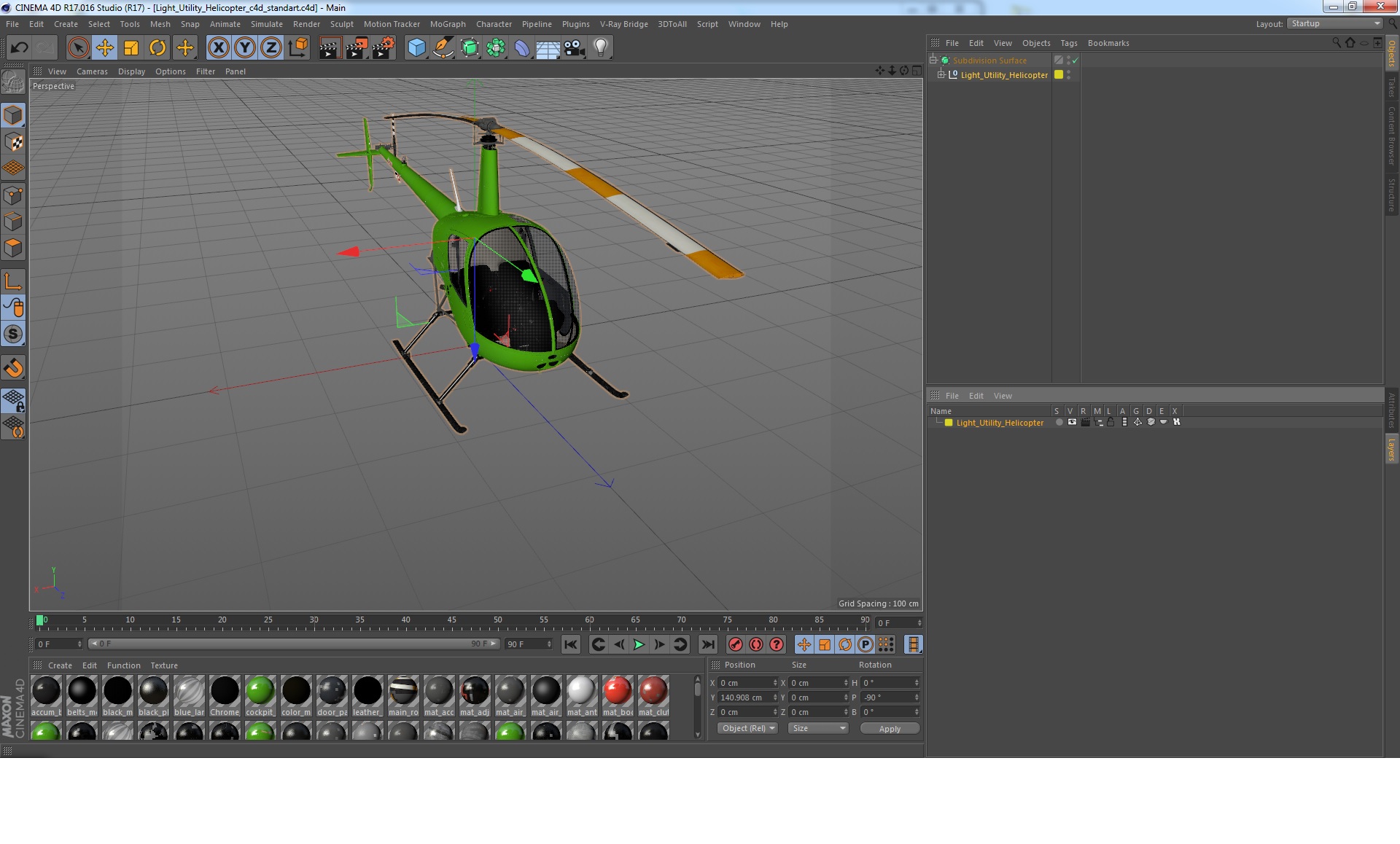 Light Utility Helicopter 3D model