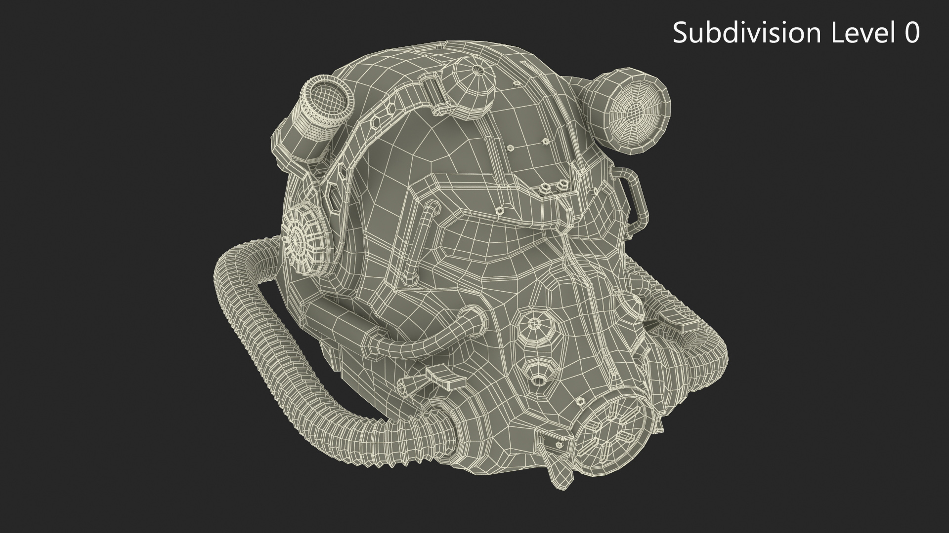 3D T 60 Power Armor Helmet model