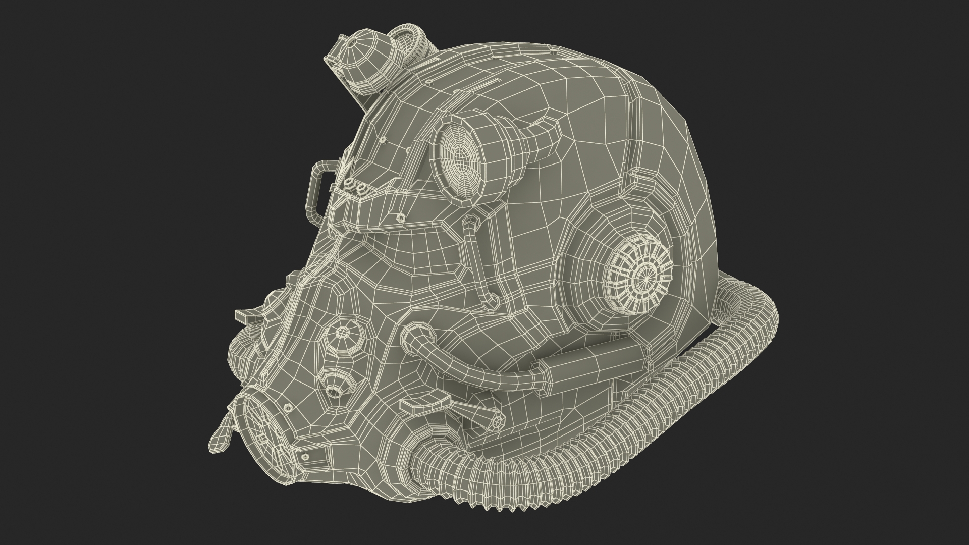 3D T 60 Power Armor Helmet model