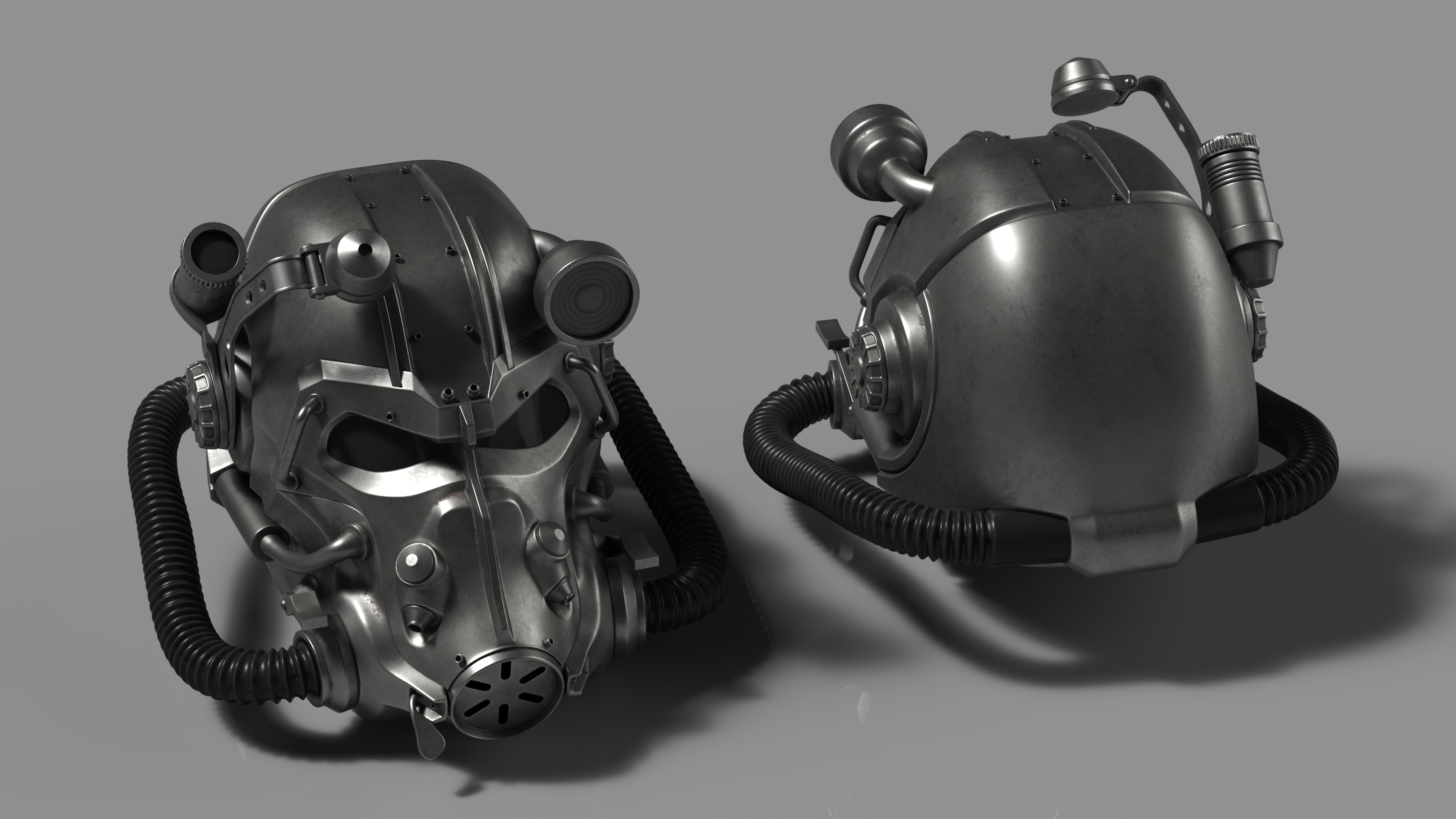 3D T 60 Power Armor Helmet model