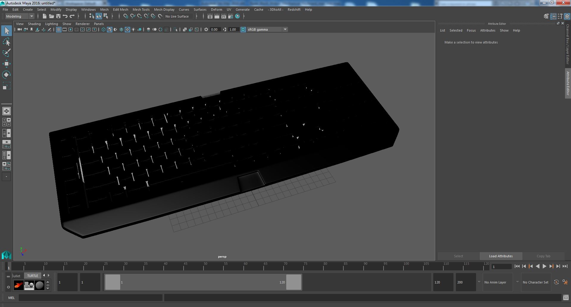 Razer Black Widow Mechanical Keyboard 3D