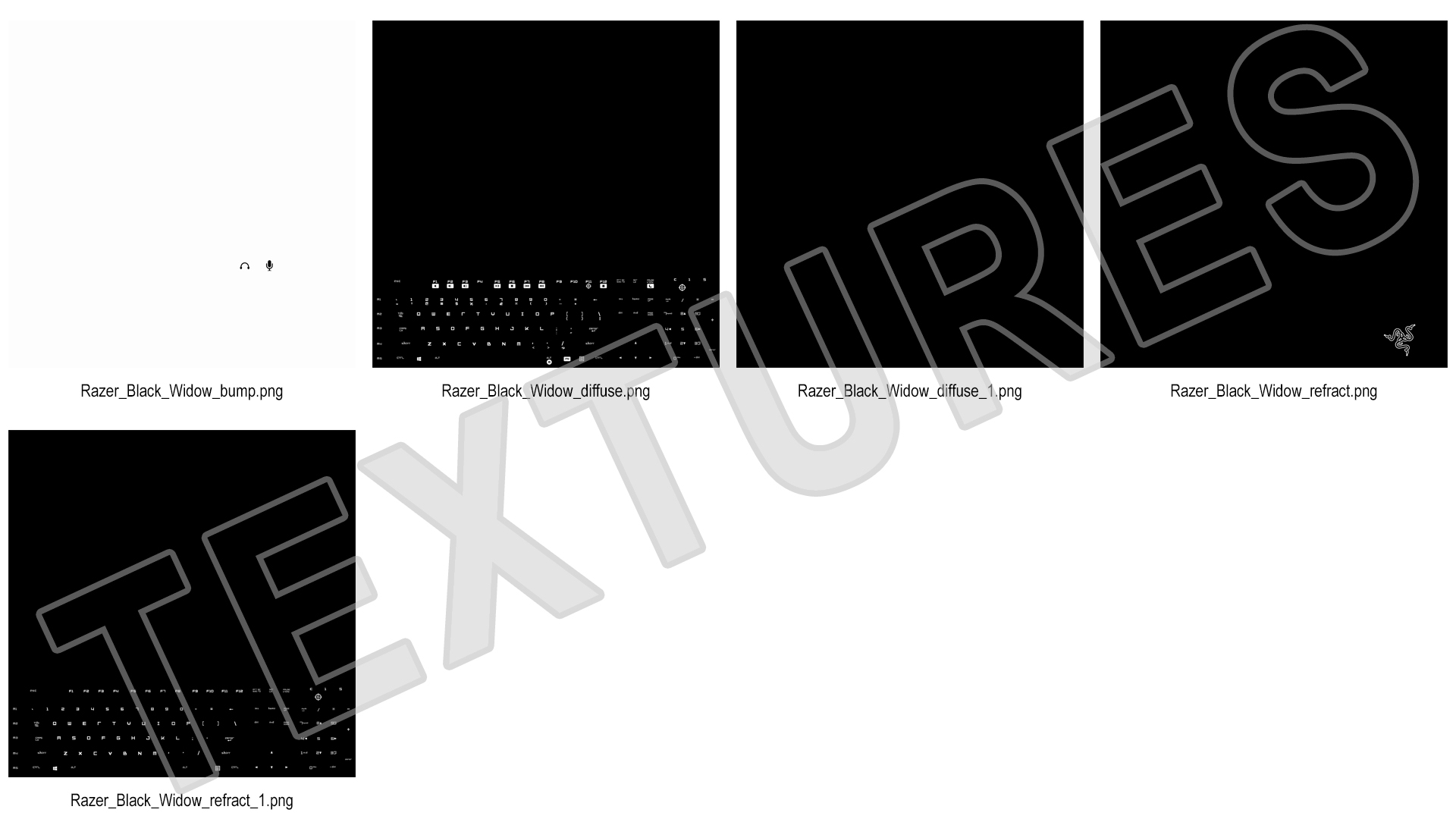 Razer Black Widow Mechanical Keyboard 3D