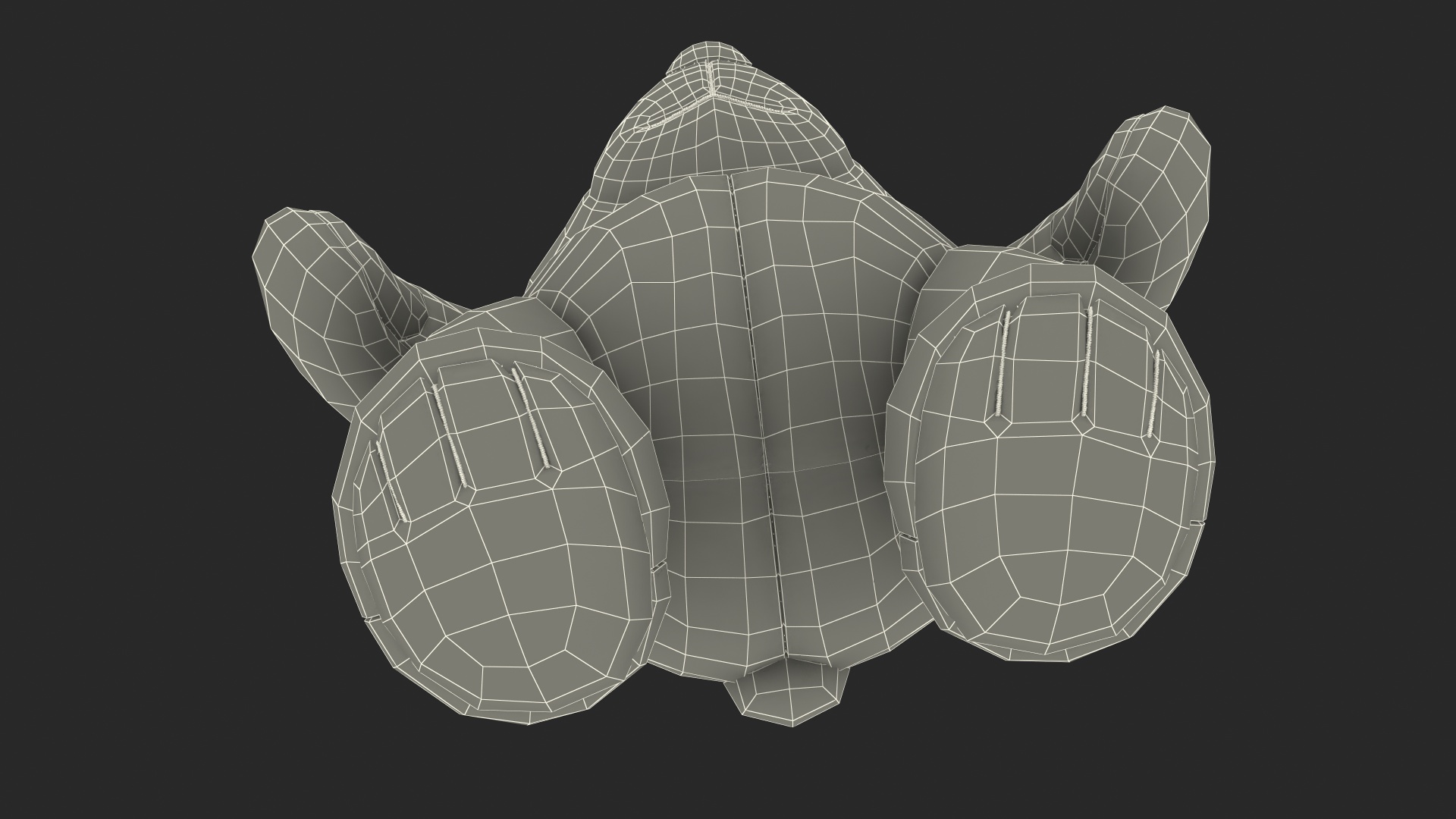 3D Teddy Bear Light Color Rigged Fur model