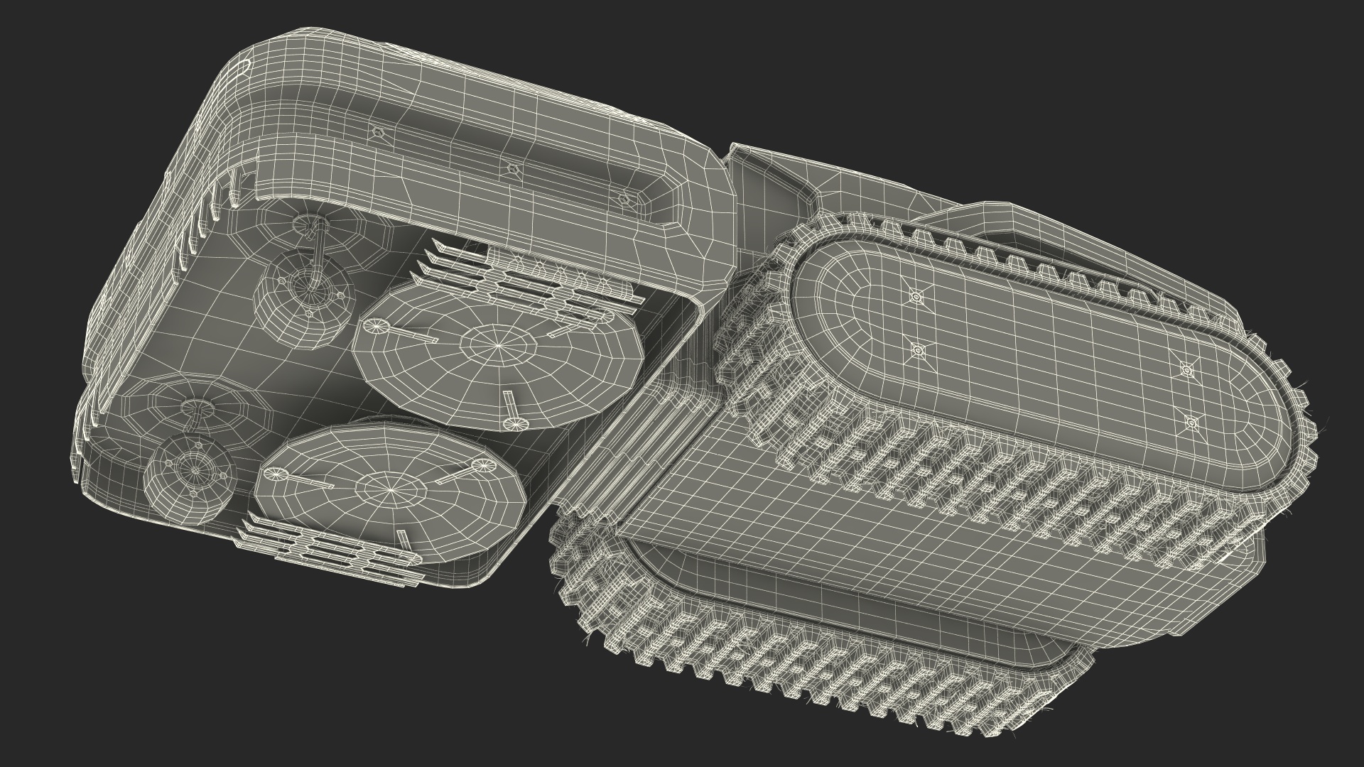 3D Yarbo Lawn Mower M1 Working Rigged for Cinema 4D model