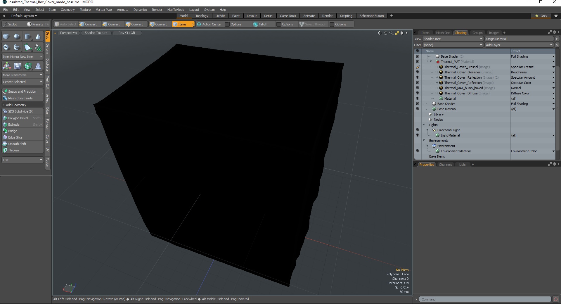 Insulated Thermal Box Cover 3D