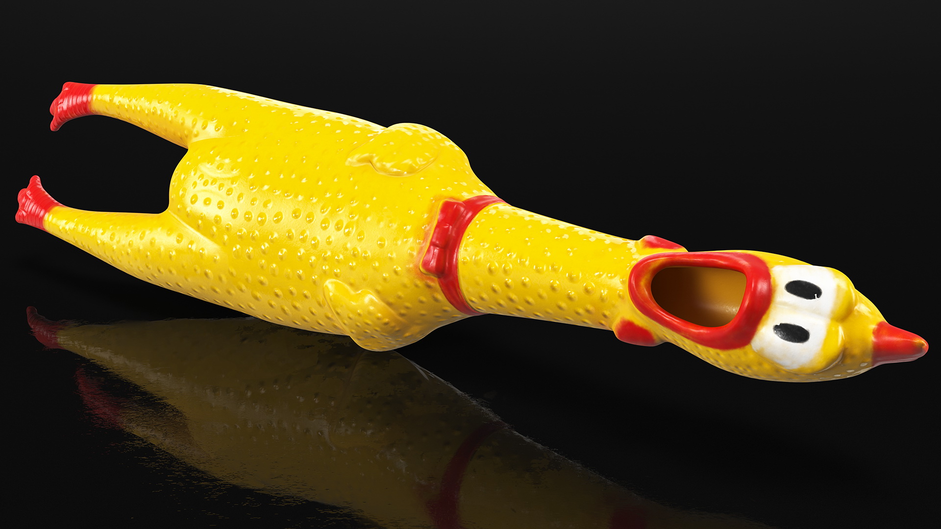 3D Screaming Rubber Chicken Toy model
