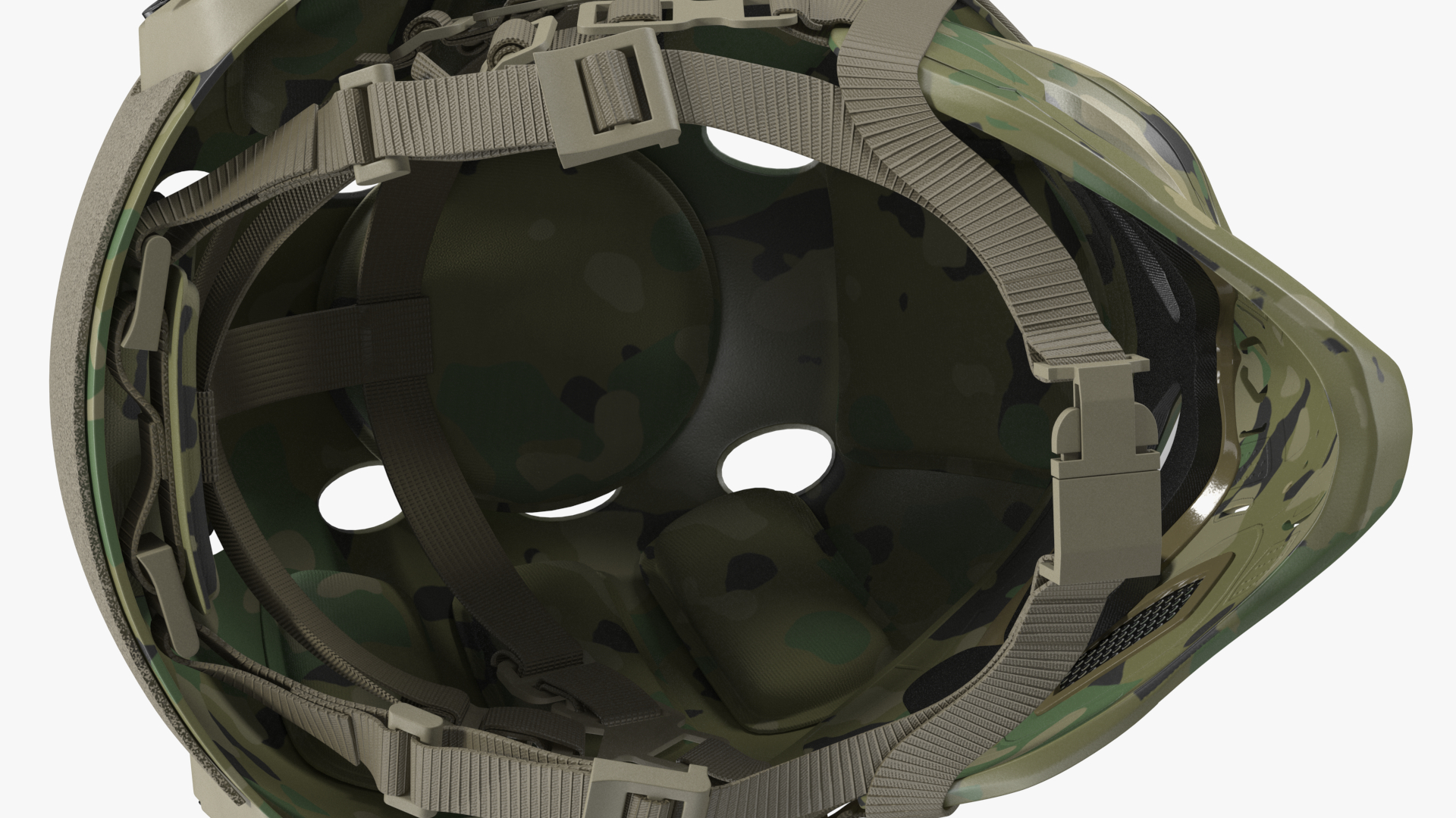 3D Camouflage Airsoft Tactical Helmet and Mask model