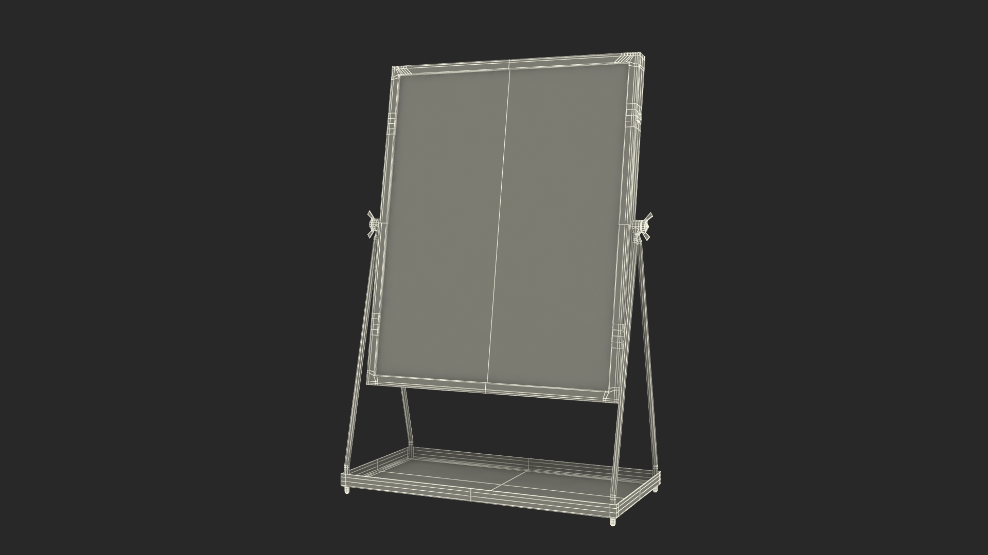3D Gold Standing Table Mirror