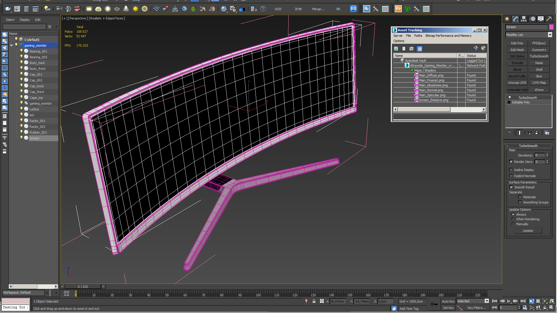 Ultrawide Gaming Monitor 3D model