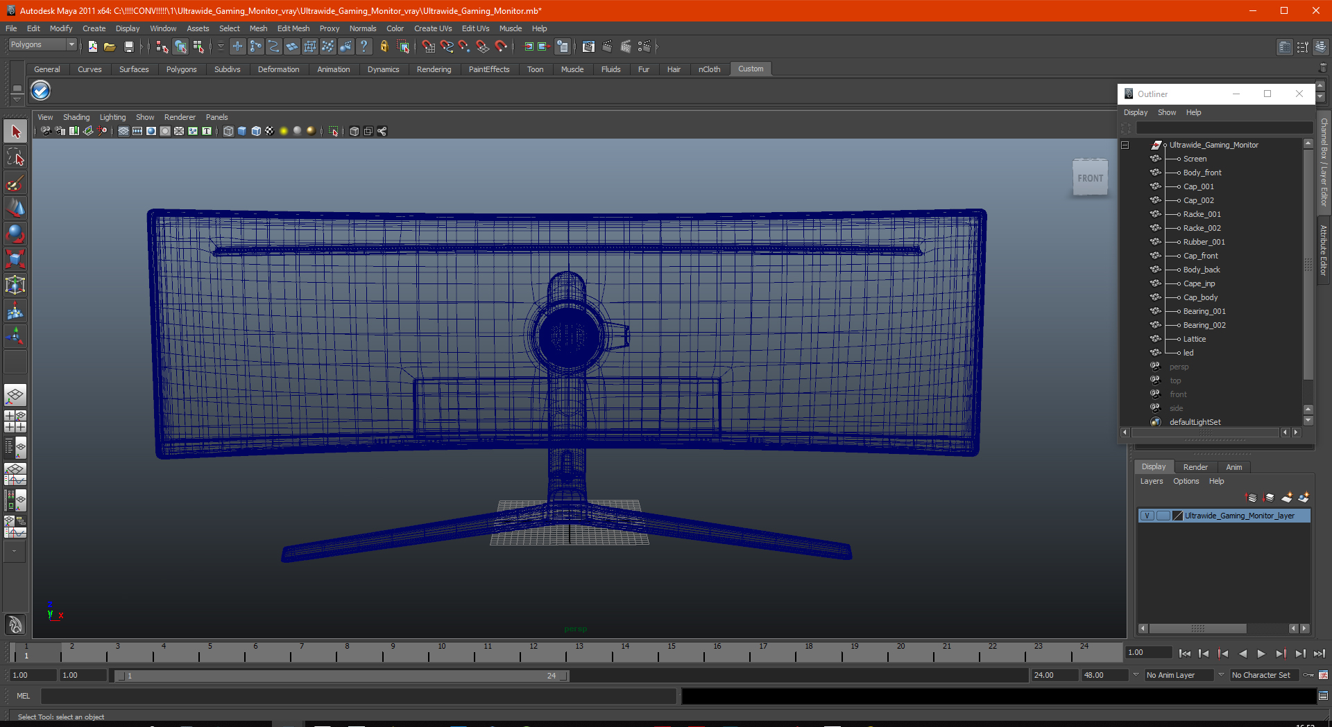 Ultrawide Gaming Monitor 3D model