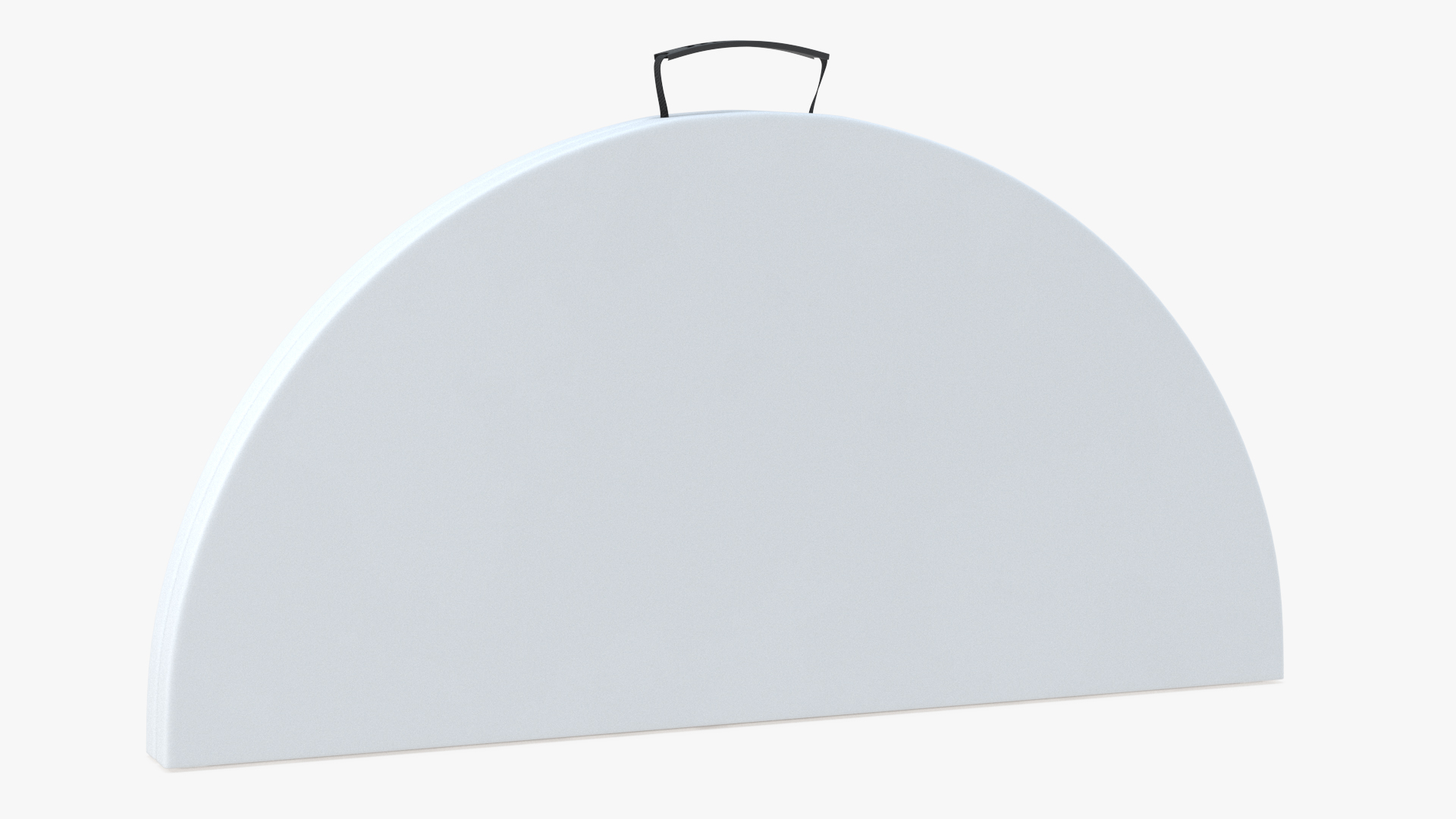 Round Folding Table White Folded 3D