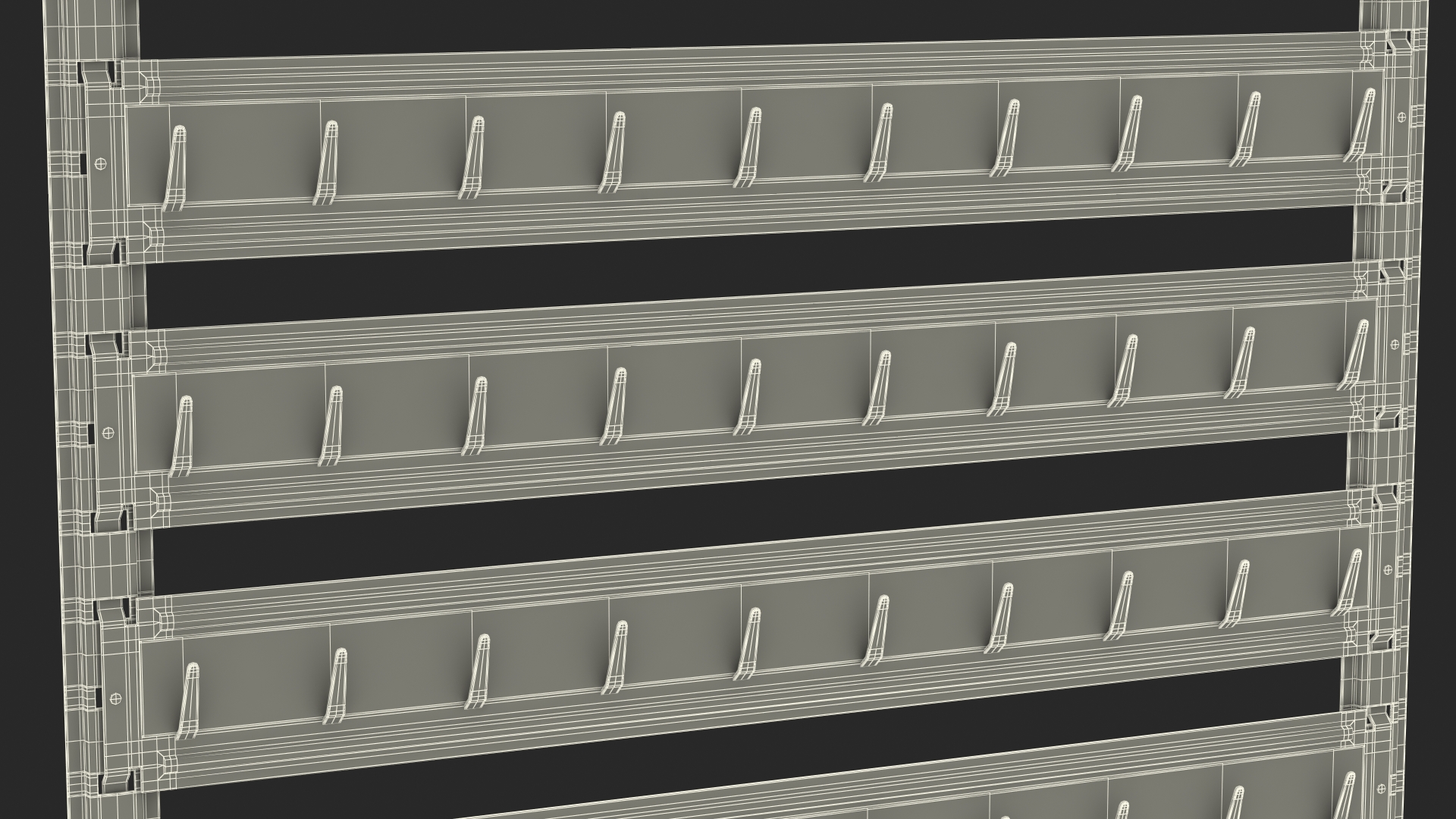 Industrial Key Rack 3D model