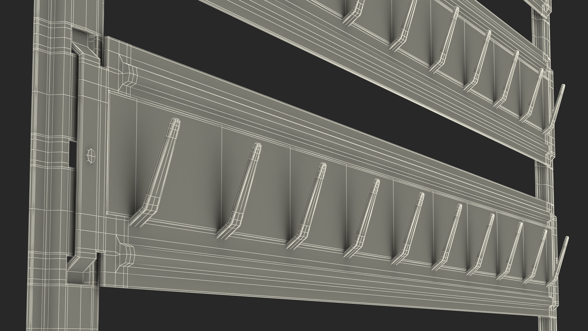 Industrial Key Rack 3D model