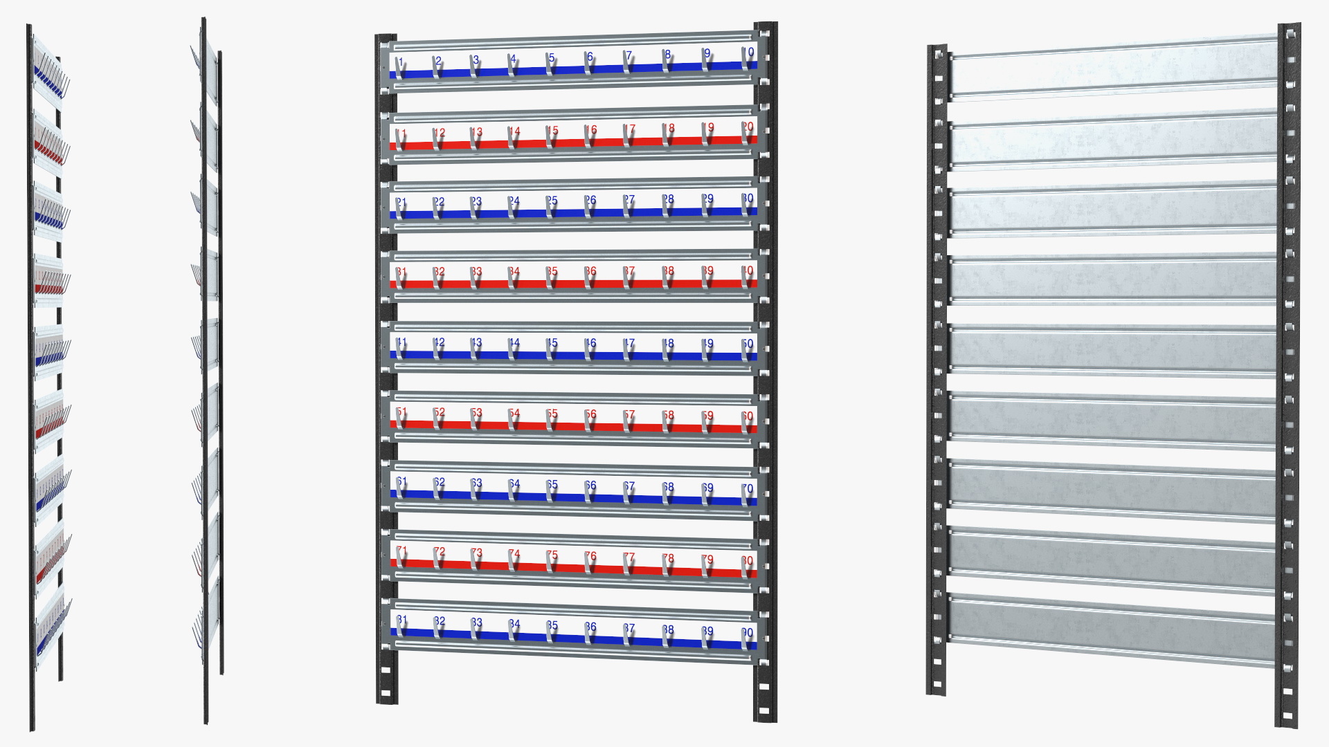 Industrial Key Rack 3D model
