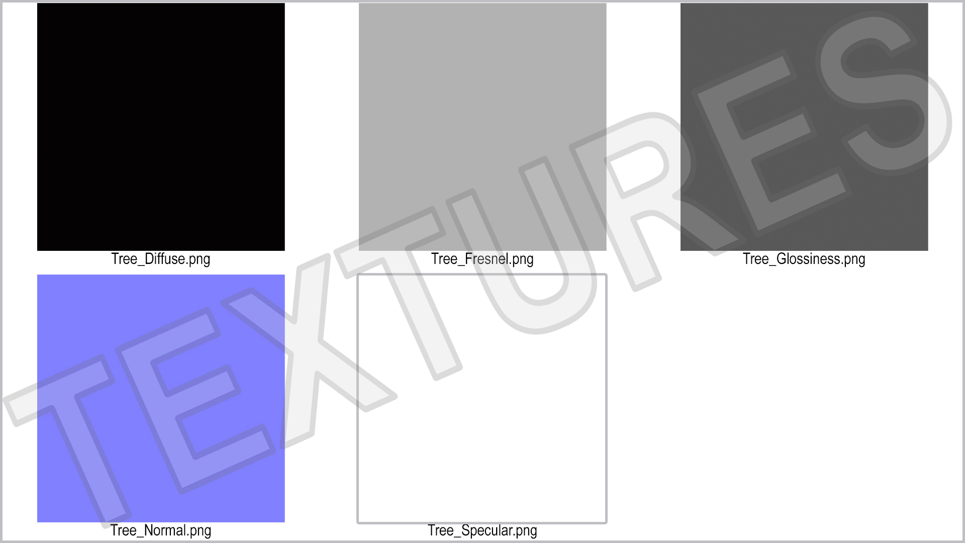 Poplar Tree Silhouette 3D